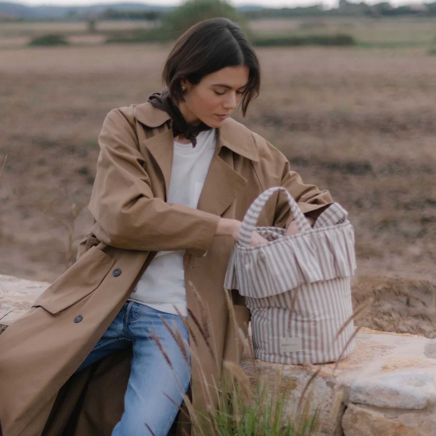 Basket Beige Stripes - Image 3