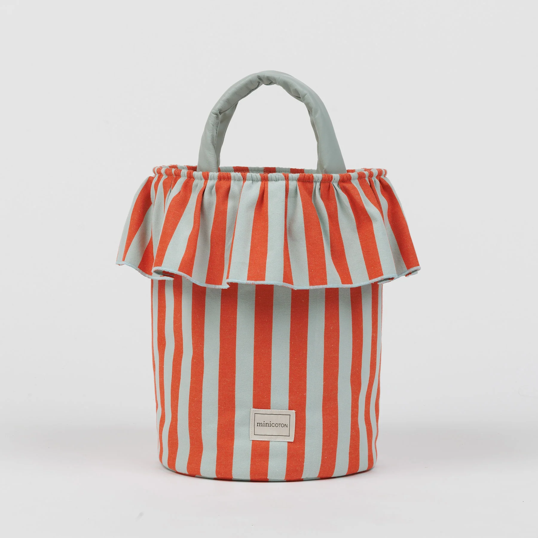 Basket Rayas - Coral + Aqua - Image 6