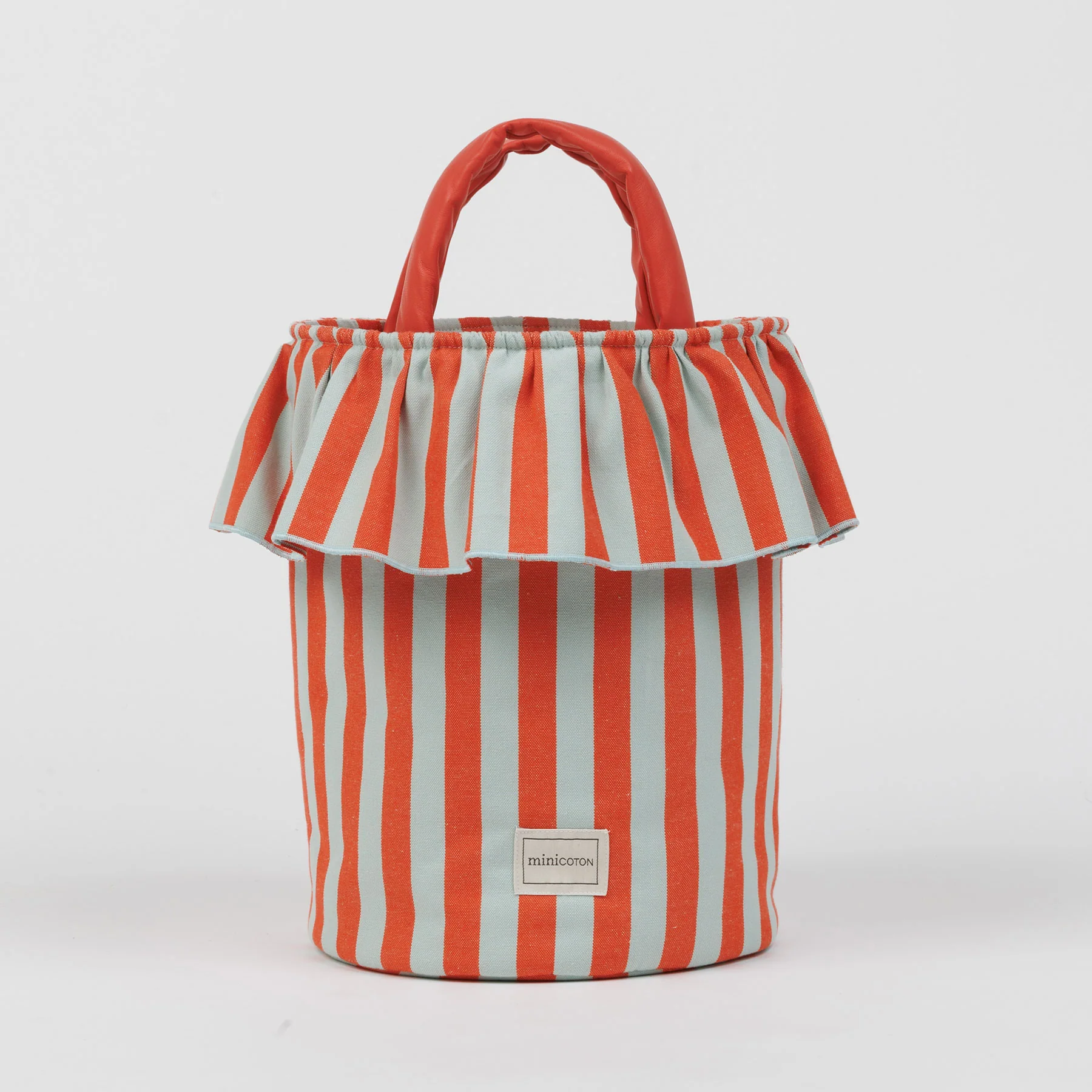 Basket Rayas - Coral + Aqua - Image 8