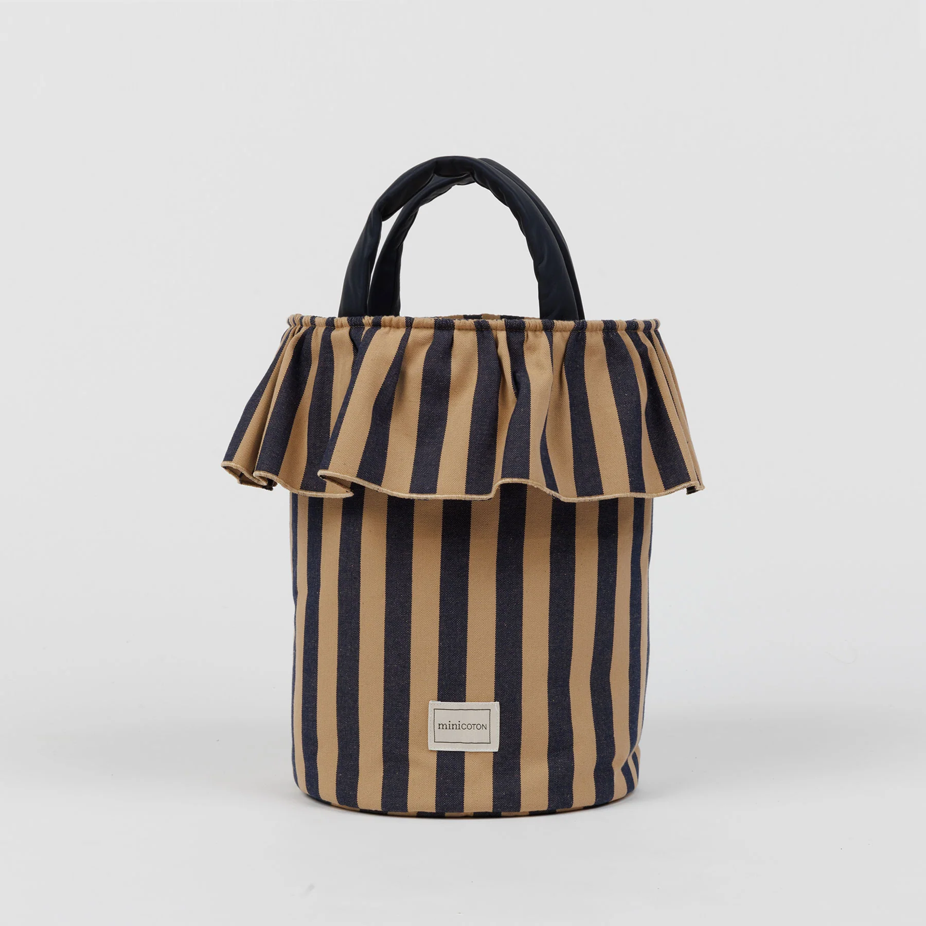 Basket Rayas - Navy + Caramel - PRE ORDER - Image 8