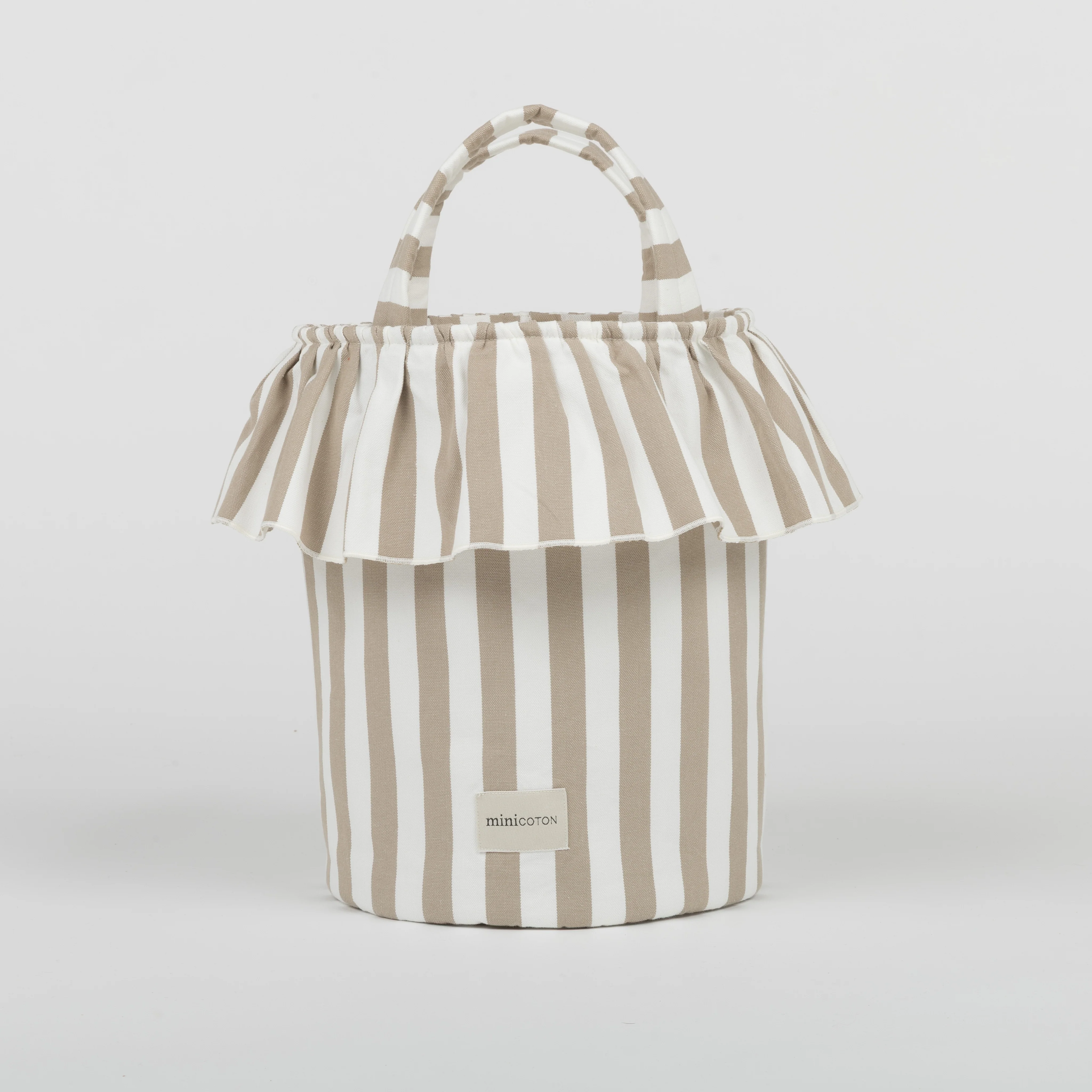 Basket Rayas - Oak + White - Image 2