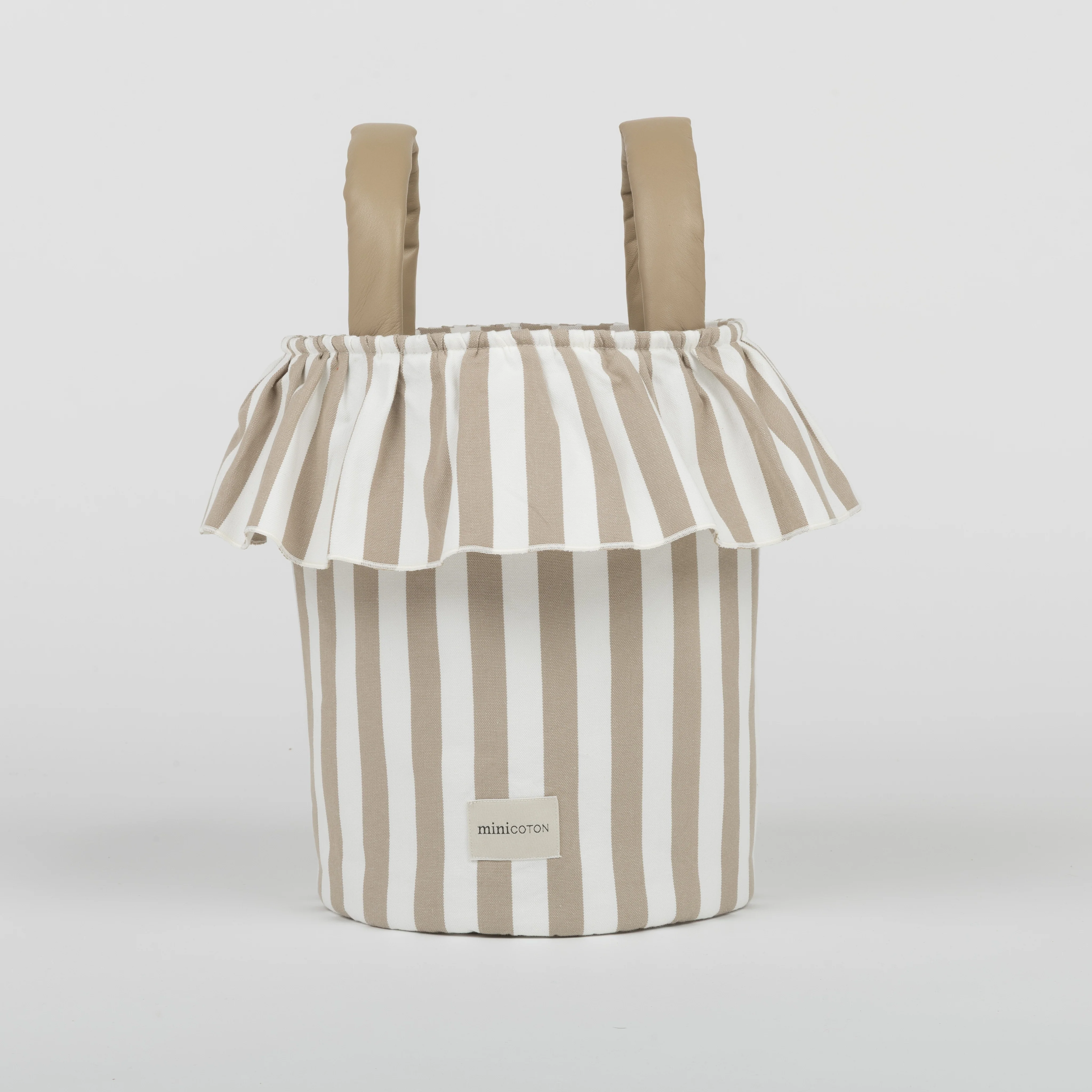 Basket Rayas - Oak + White - Image 4