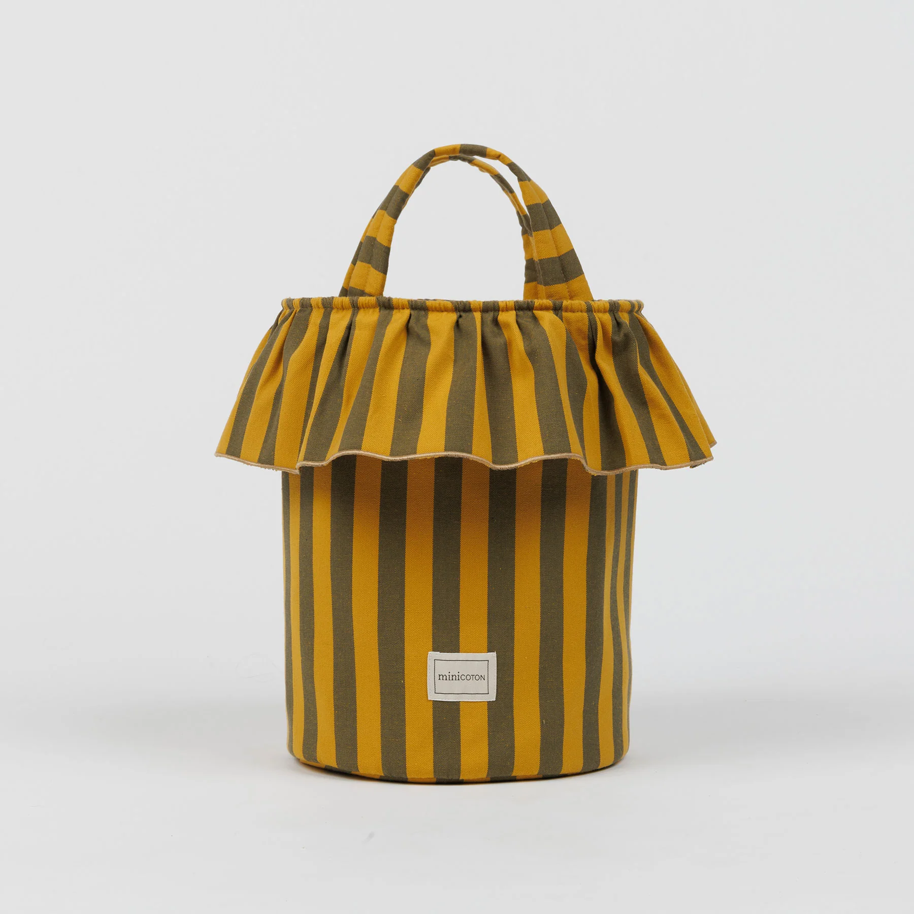 Basket Rayas - Olive + Gold - Image 4
