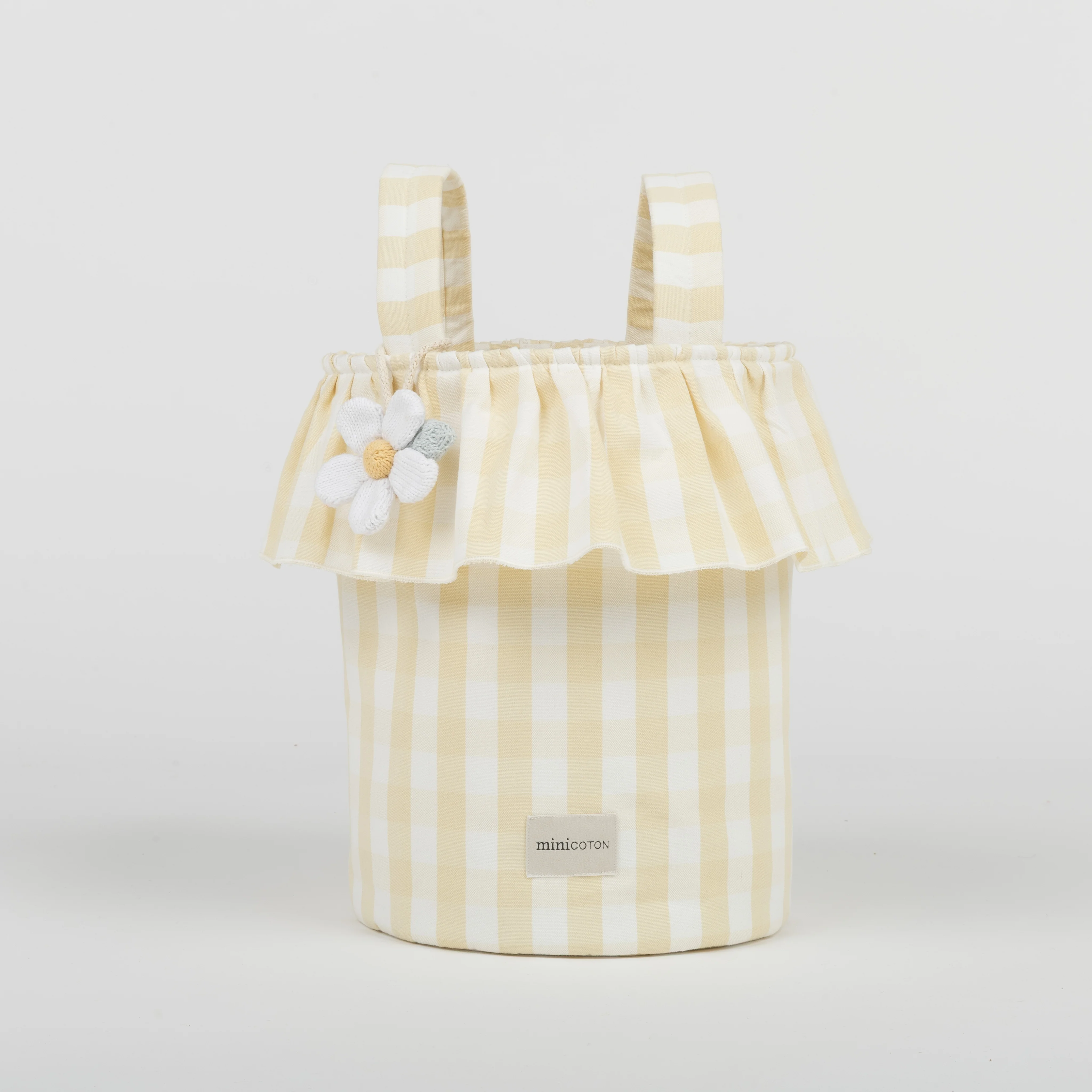 Basket Vichy - Butter + White - Image 3