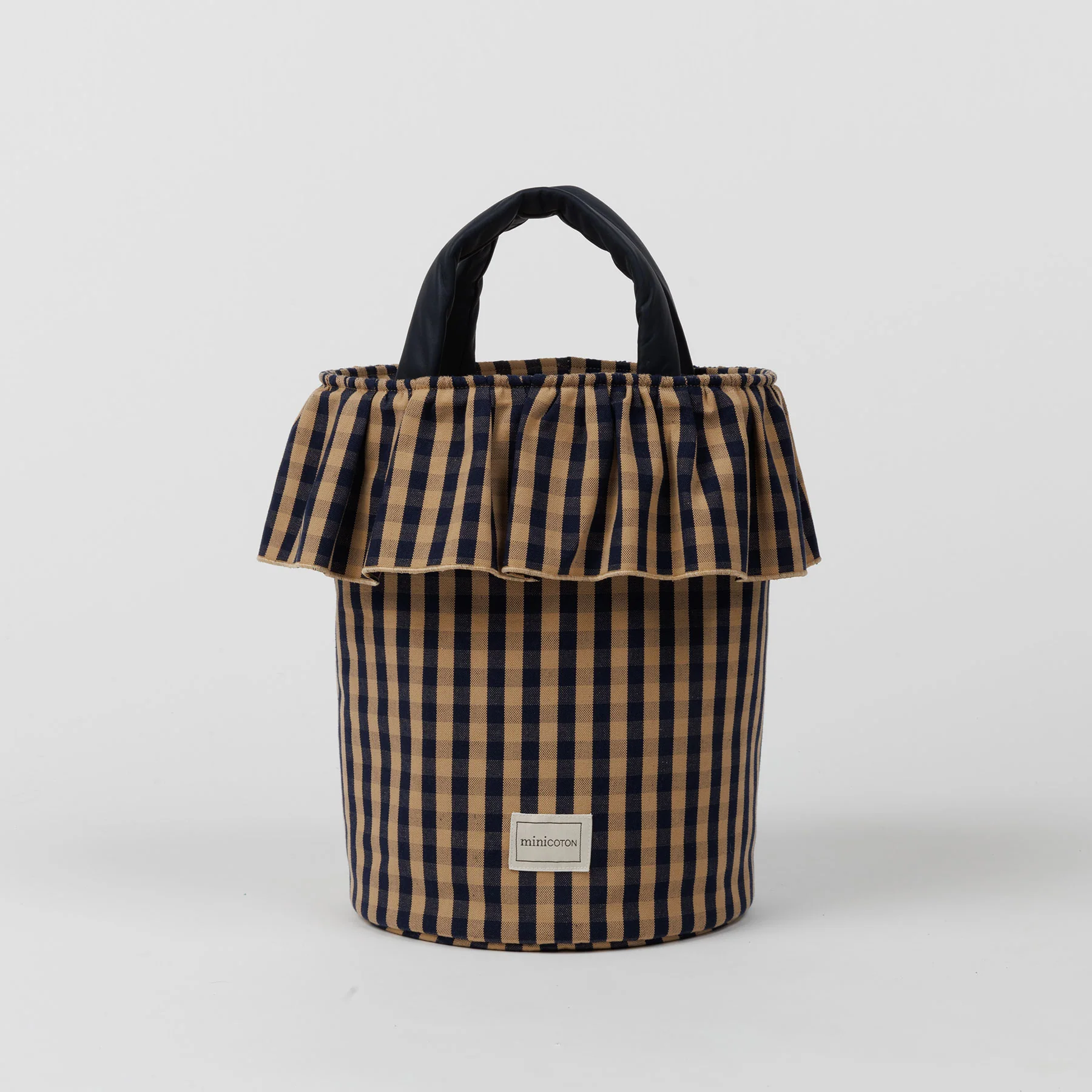 Basket Vichy - Navy + Caramel - PRE ORDER - Image 7