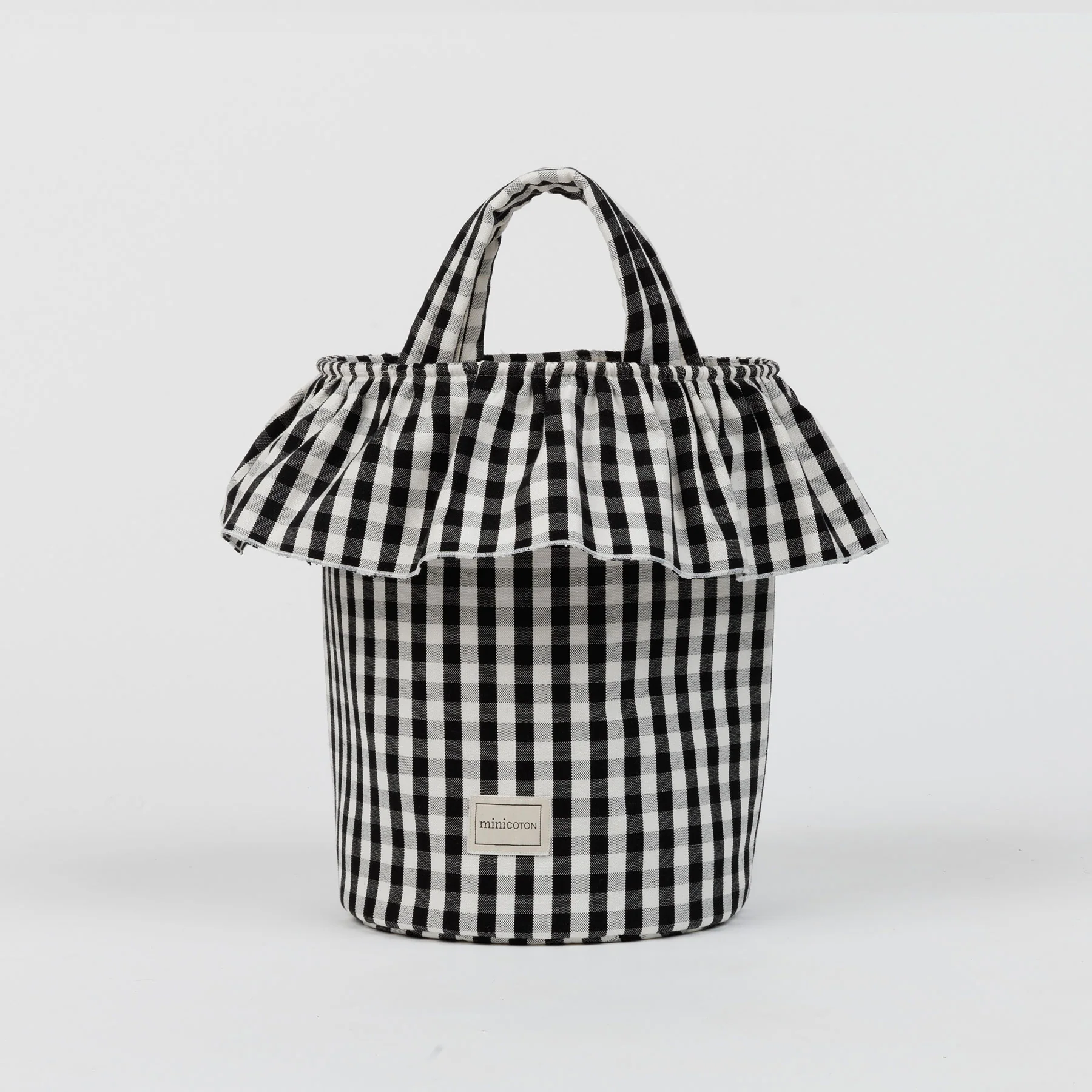 Basket Vichy - Black + White - Image 5