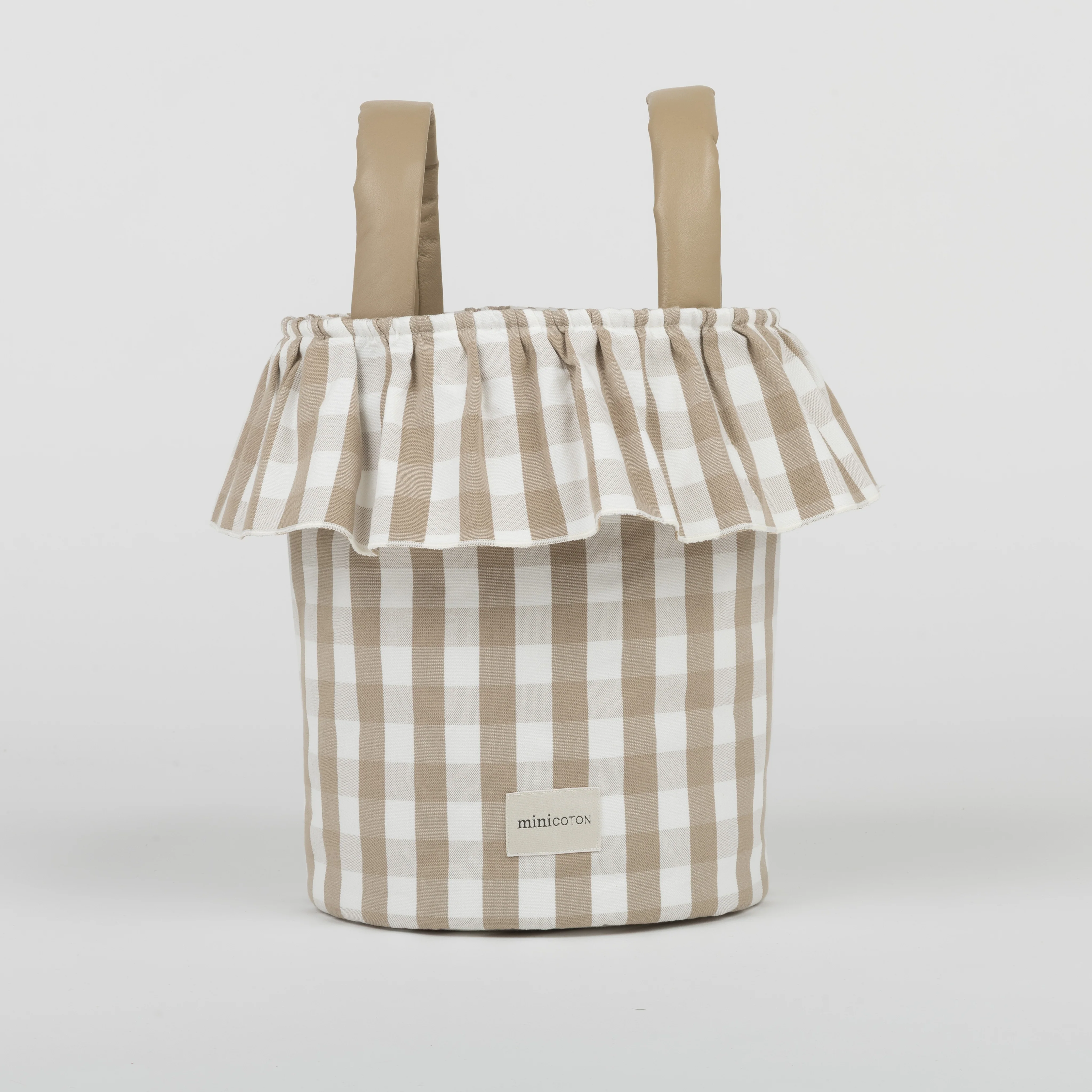 Basket Vichy - Oak + White - Image 4