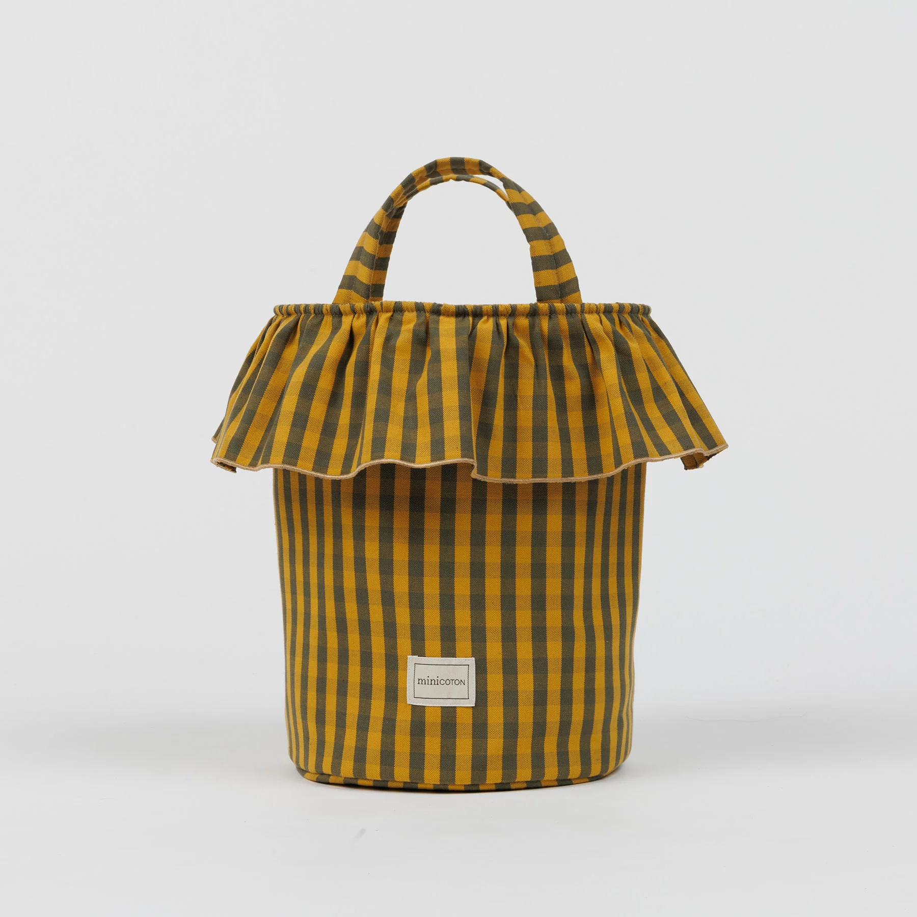 Basket Vichy - Olive + Gold - Image 3