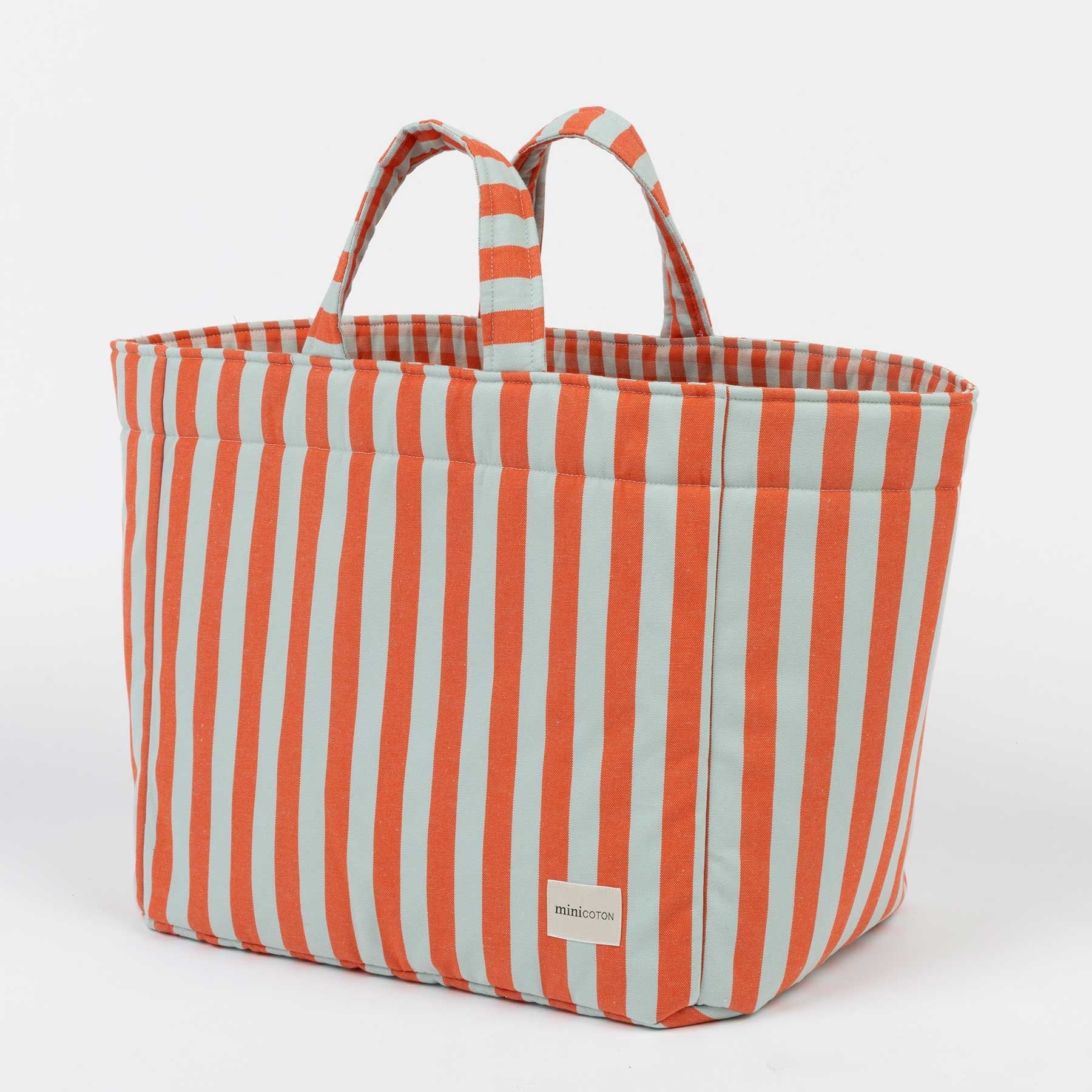 Big Bag - Coral + Aqua - Image 4