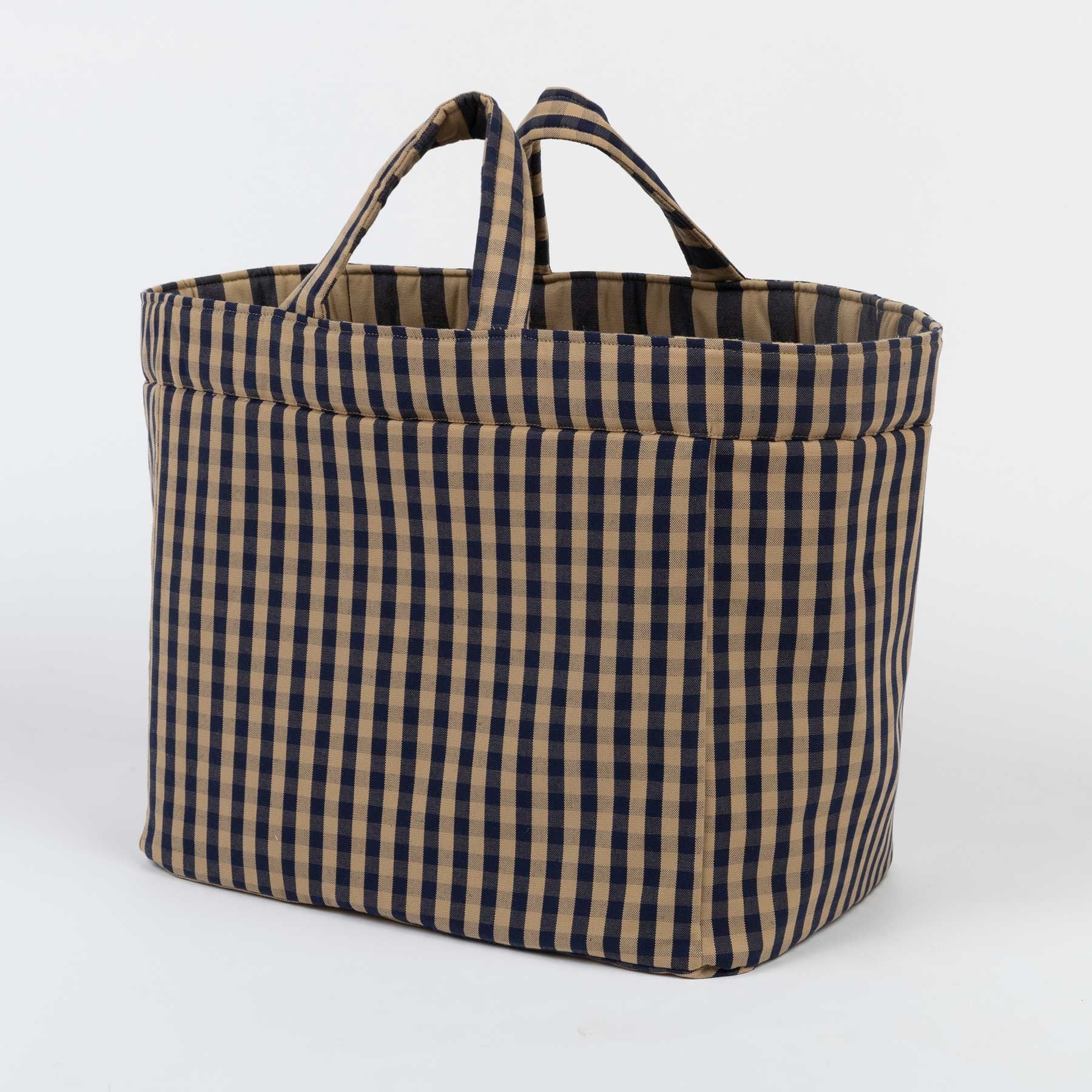 Big Bag - Navy + Caramel - Image 3
