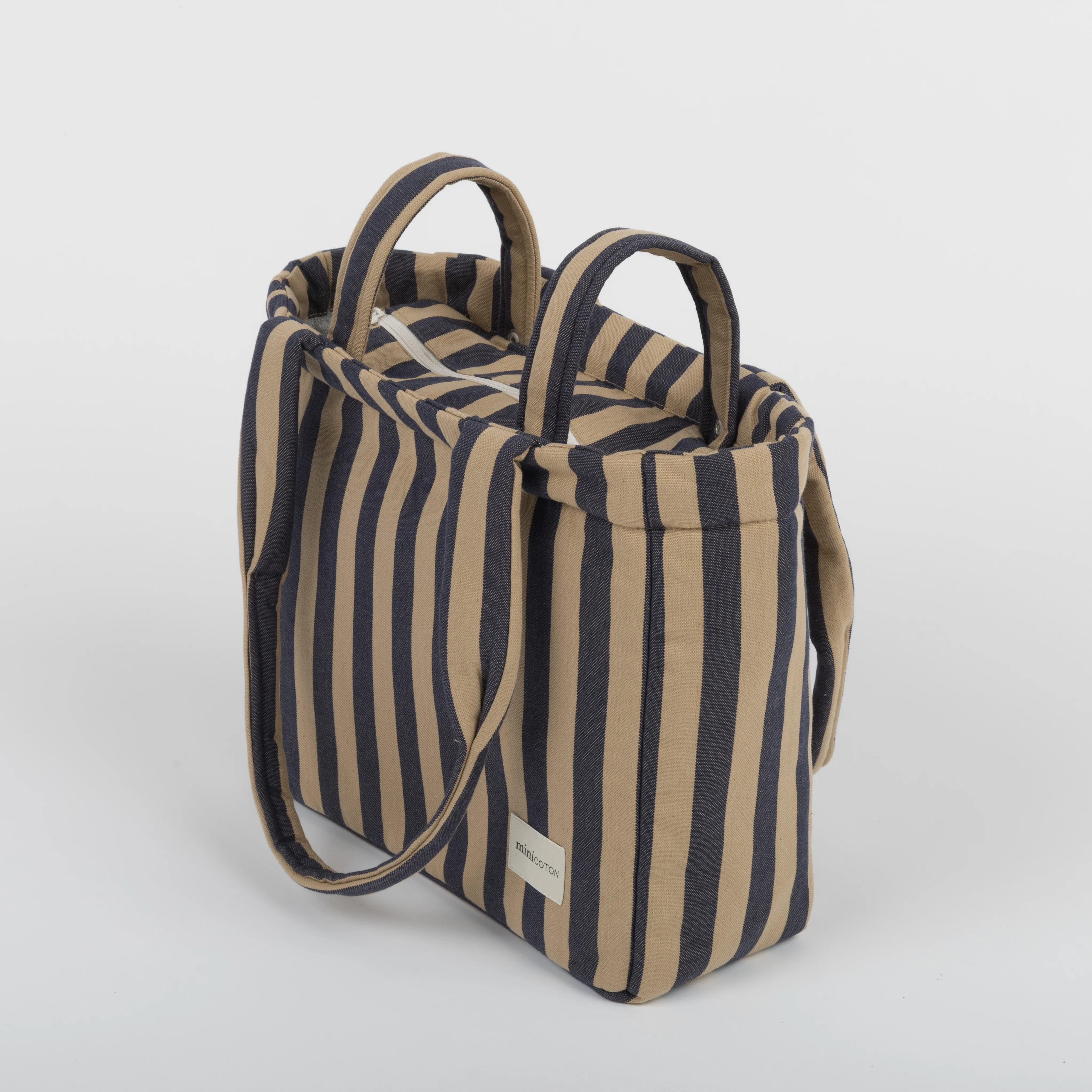 Bolsa Handle Navy + Caramel - Image 2