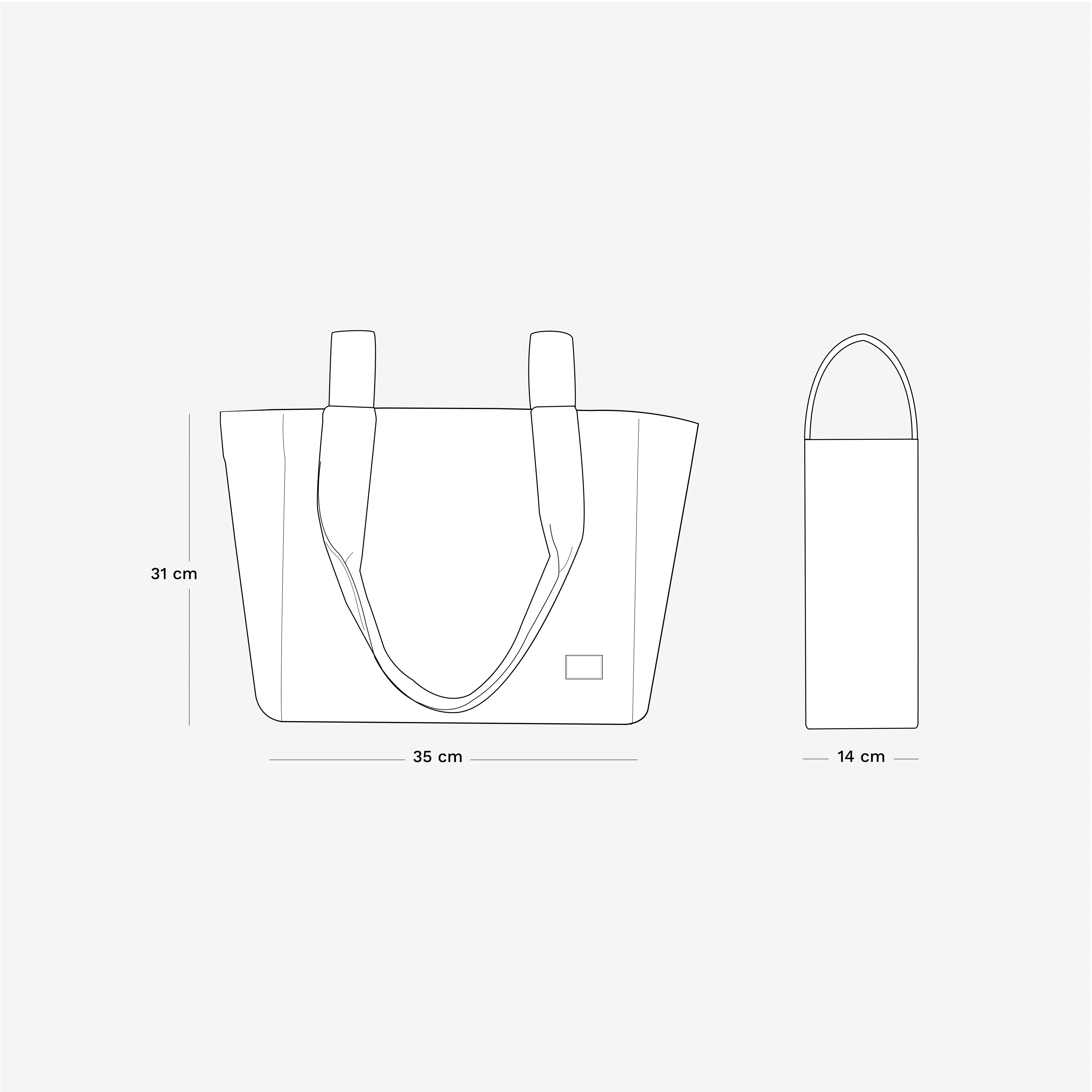 Bolsa Handle Rayas - Image 4