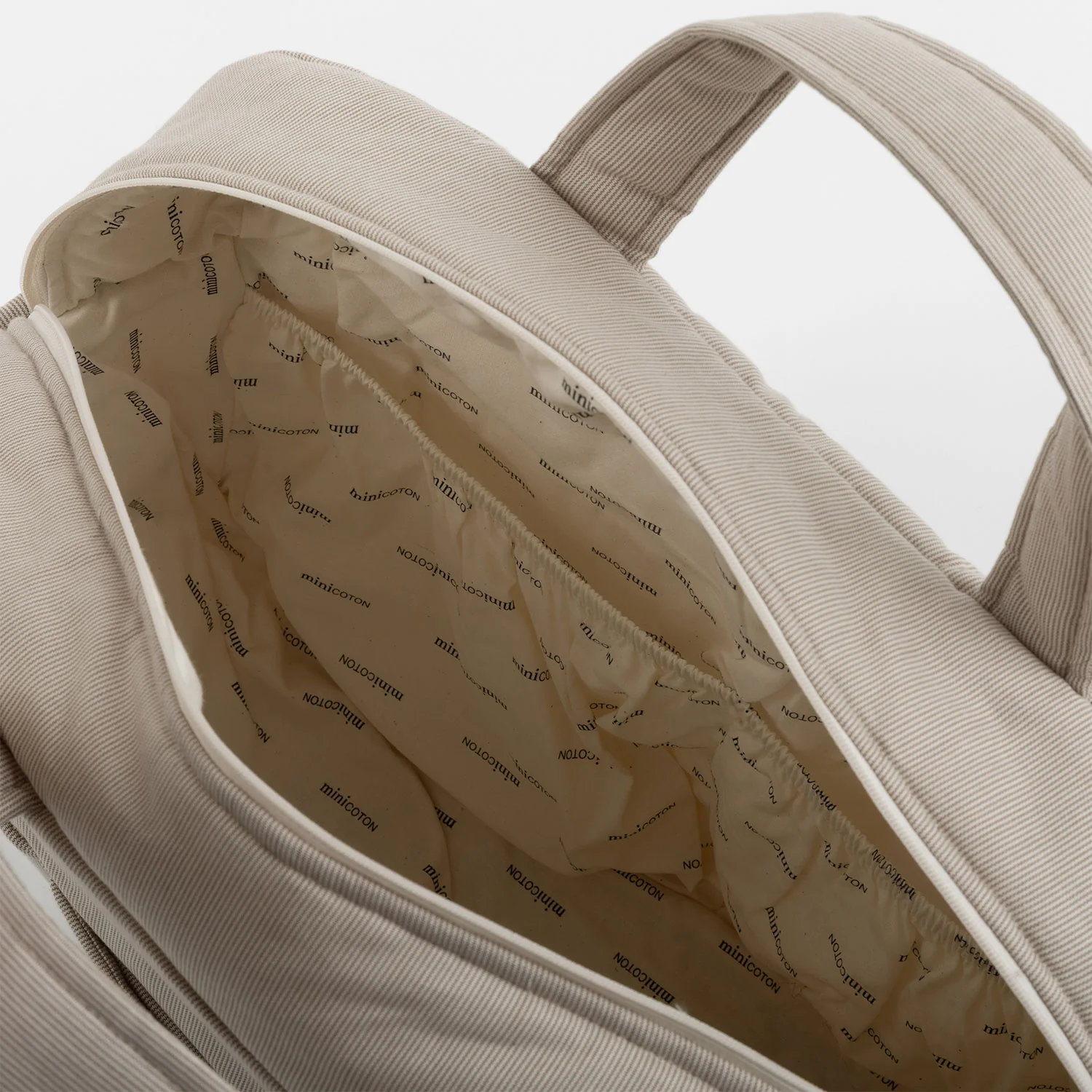 Bolsa Maternidad Beige Stripes - Image 3