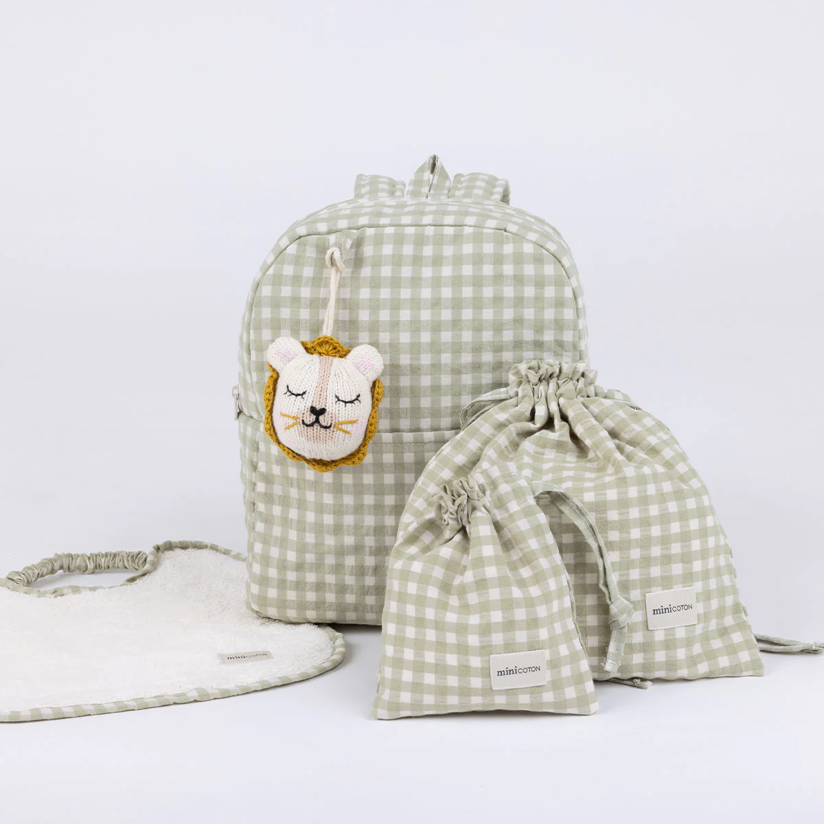 Bolsita Chupete Vichy Musgo - Image 3