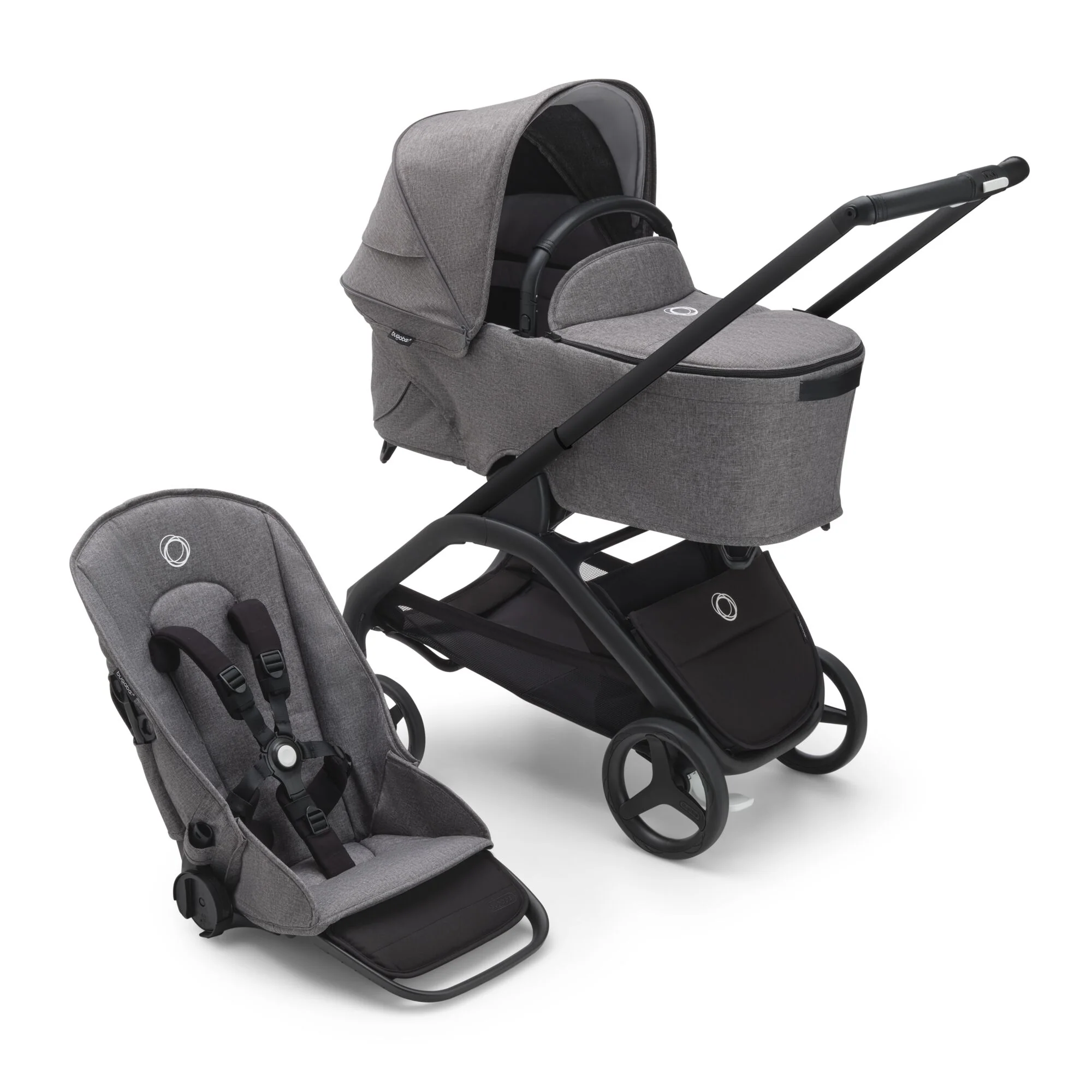 Bugaboo Dragonfly completo Grafito/Gris Melange/Gris Melange - Image 2
