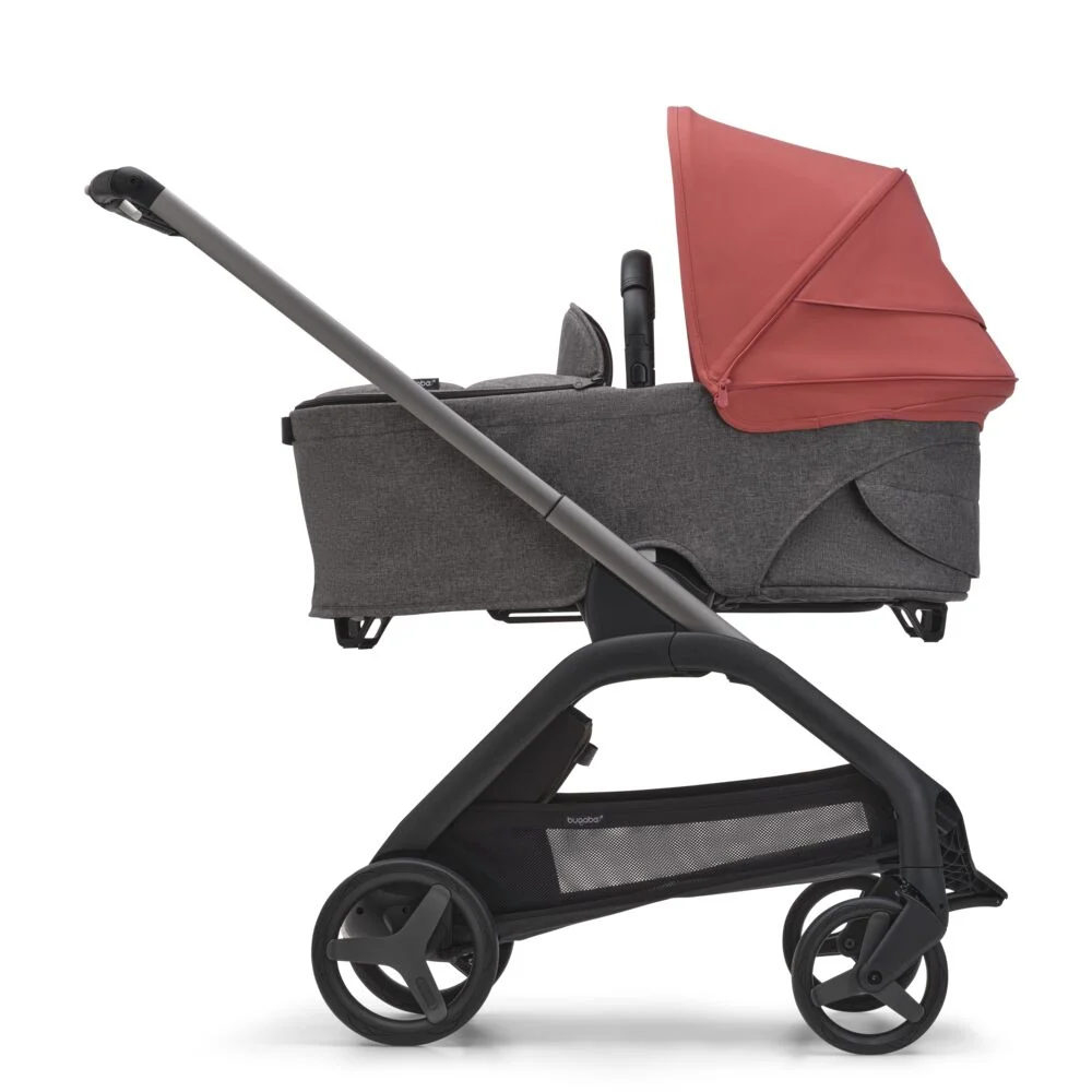 Bugaboo Dragonfly completo Grafito/Gris Melange/Rojo Amanecer