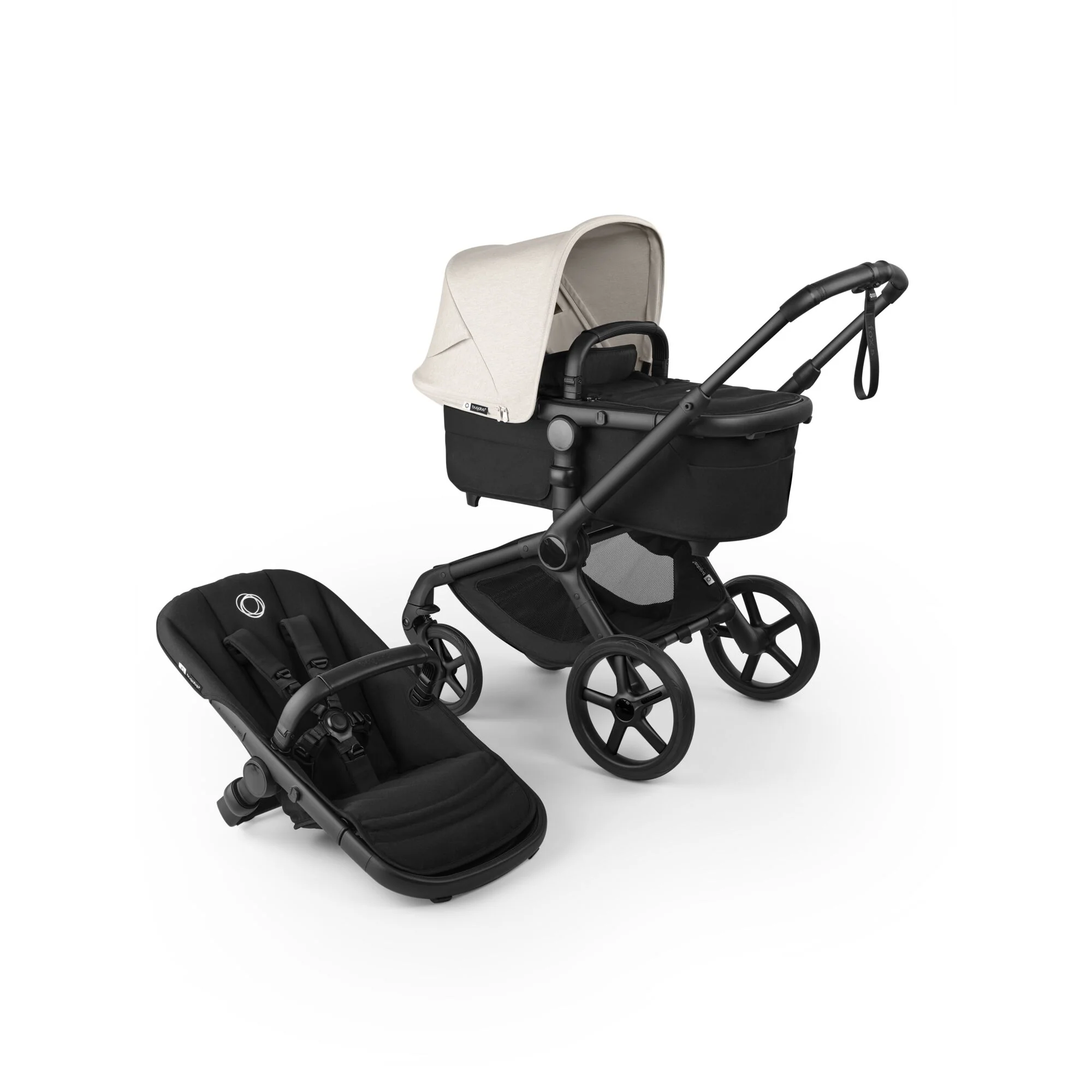 Bugaboo Fox 5 Renew Silla+Capazo Misty White/Negro/Negro - Image 2