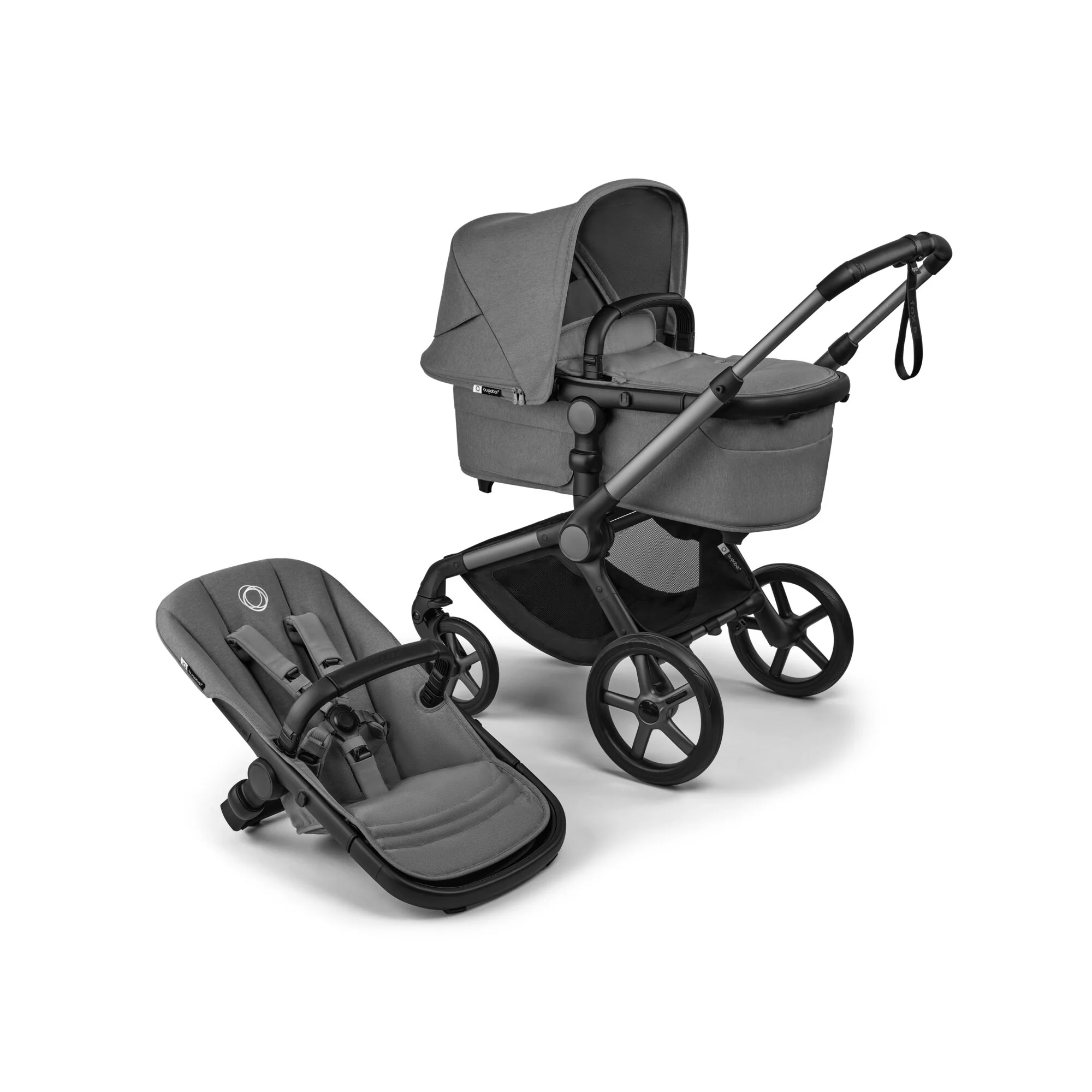 Bugaboo Fox 5 Renew Silla+Capazo Moon grey/Moon grey/Grafito - Image 3