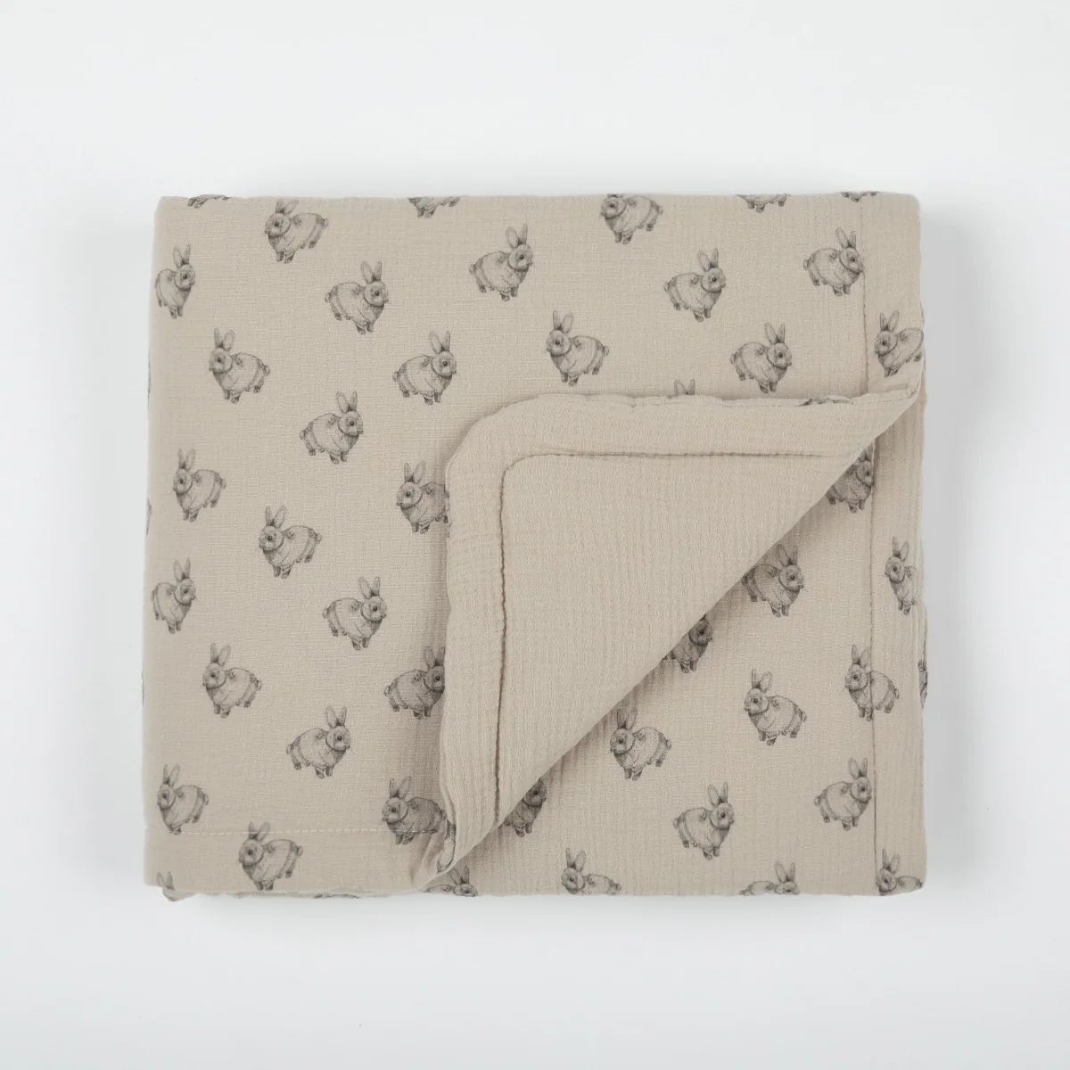 Colcha + Funda Almohada Rabbit Beige - Image 3