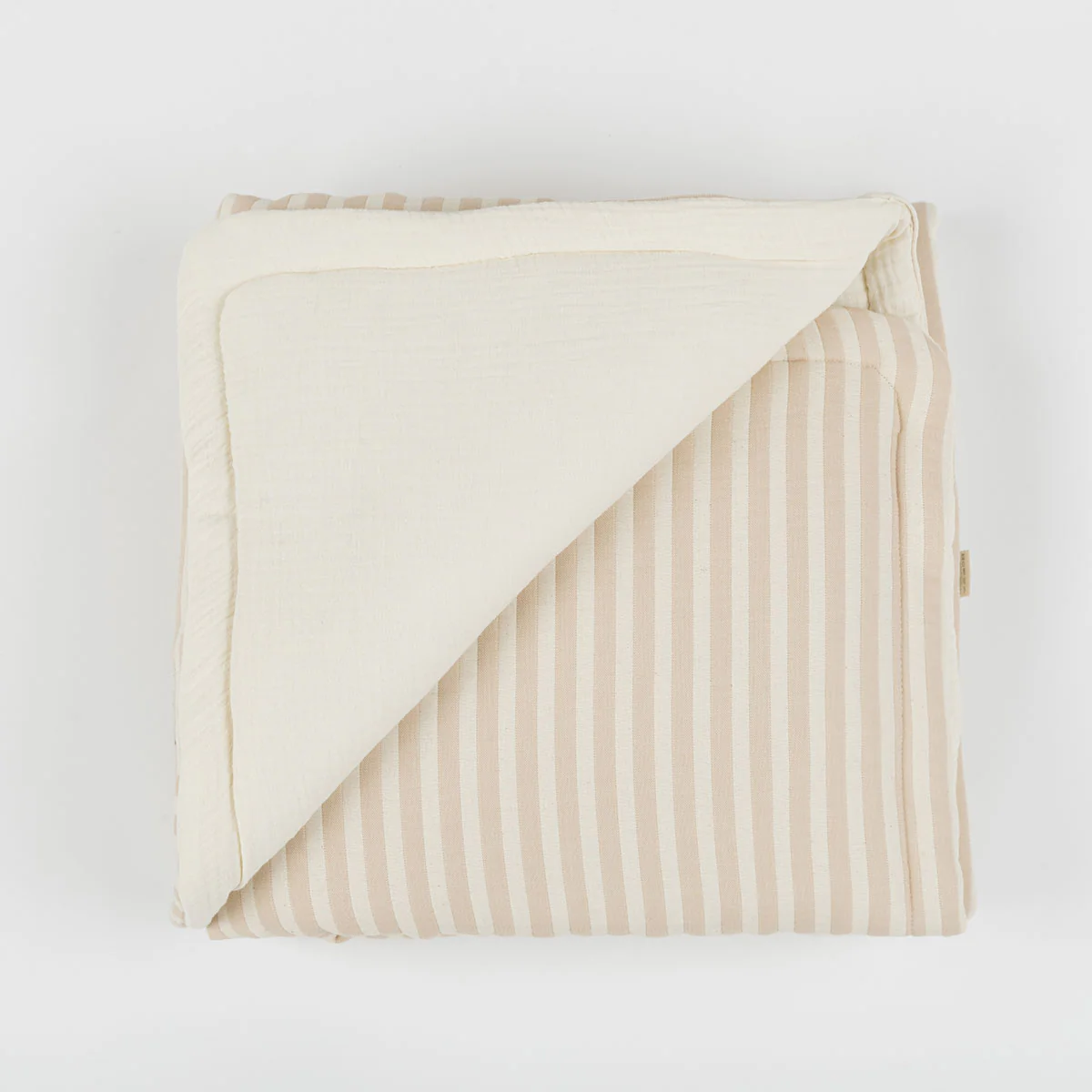 Colcha + Funda Almohada Rayas Nude - Image 3