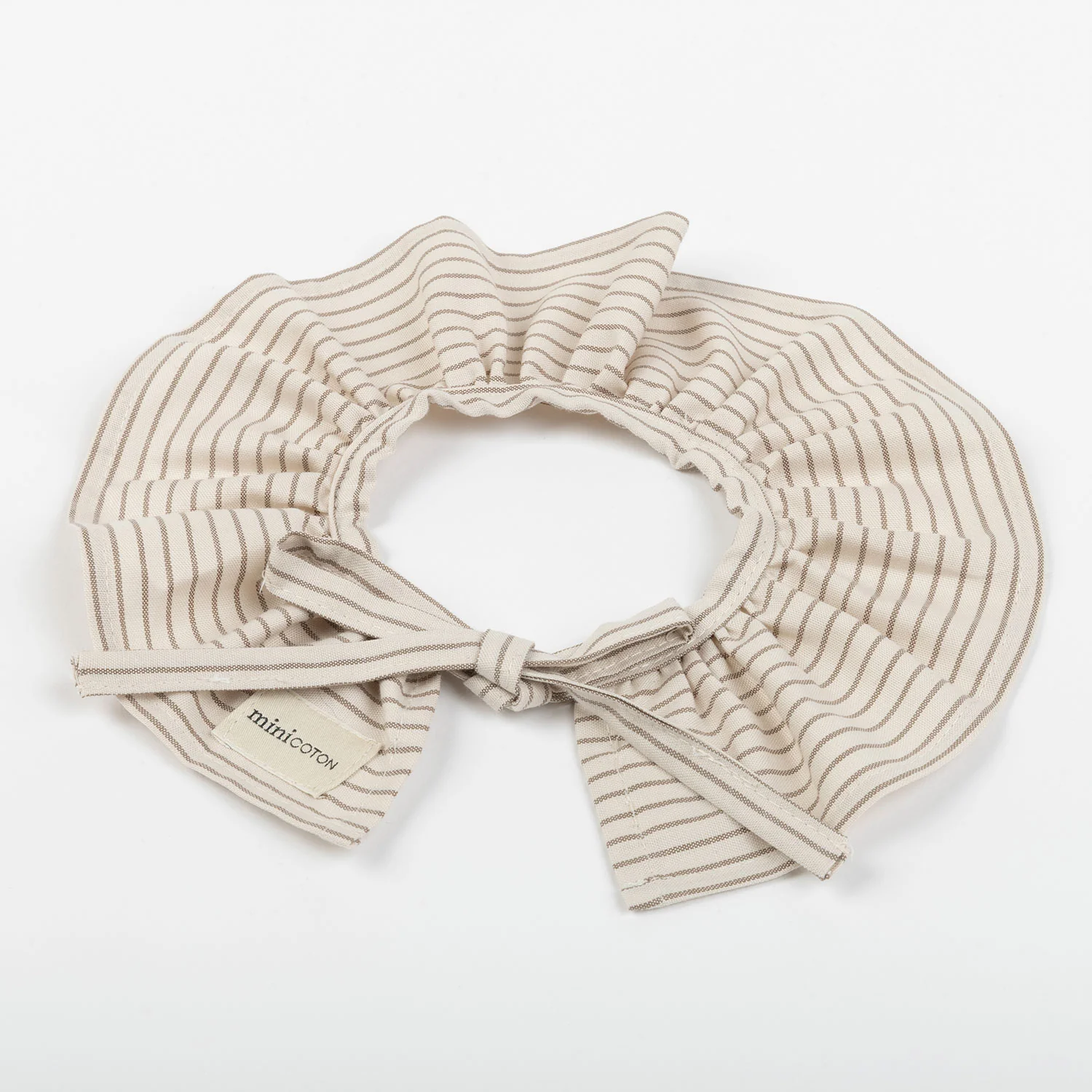 Cuello Volante Beige Stripes - Image 3