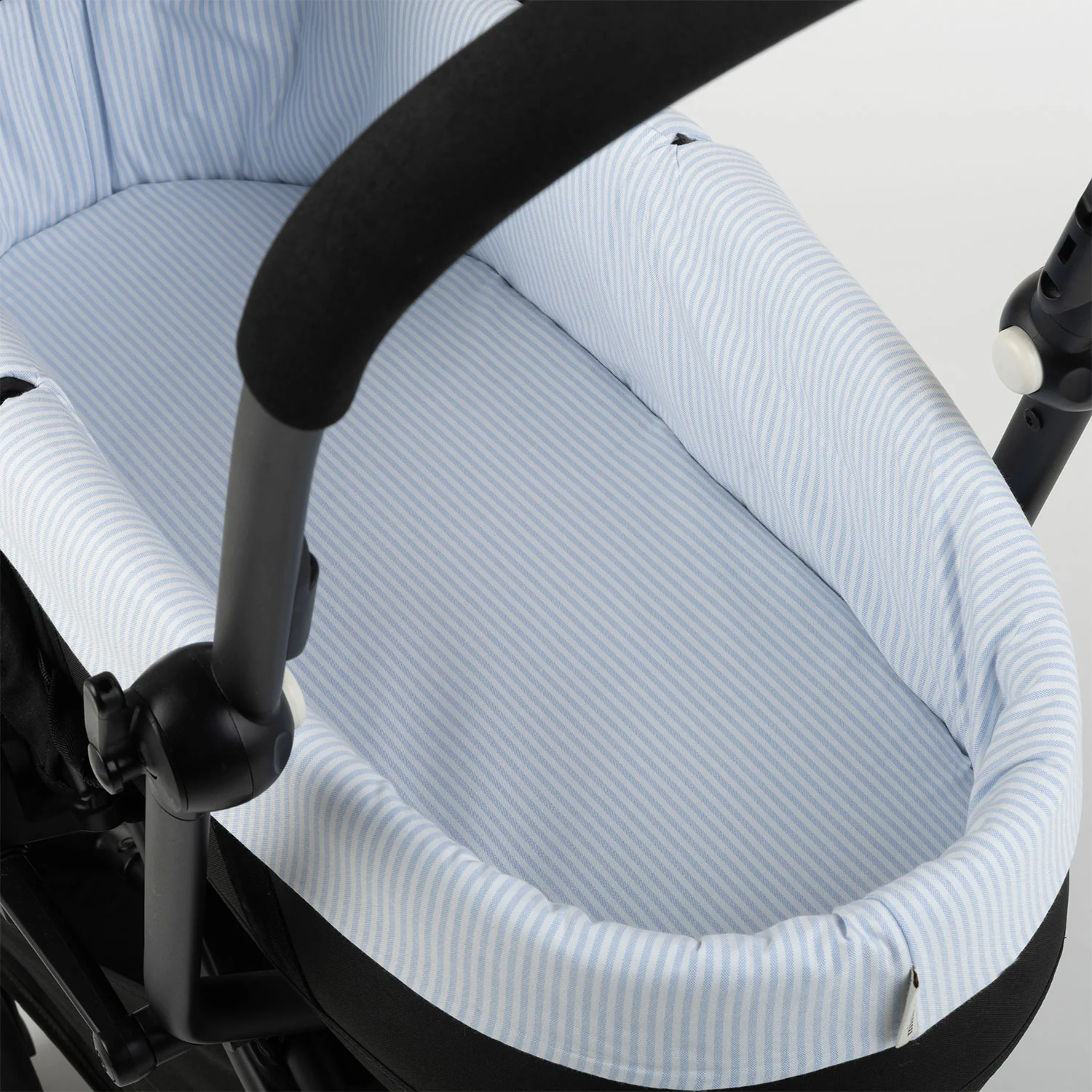 Funda Bassinet YOYO Reversible Oxford Blue / Stripes - Image 3