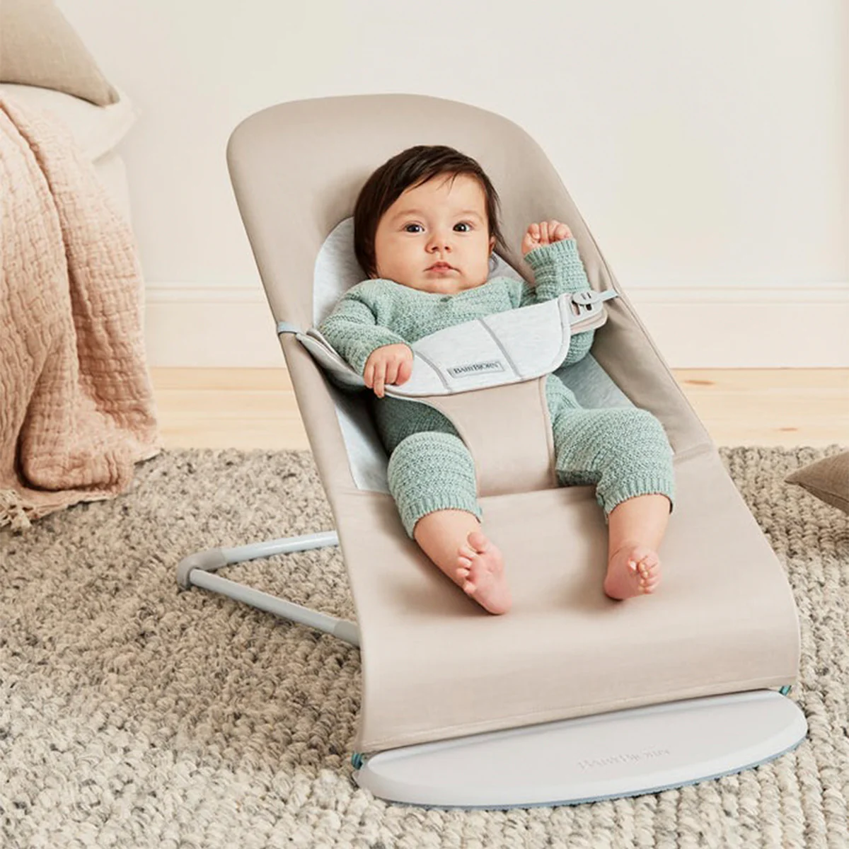 Hamaca Babybjorn® Balance Soft - Beige/Gris - Image 2