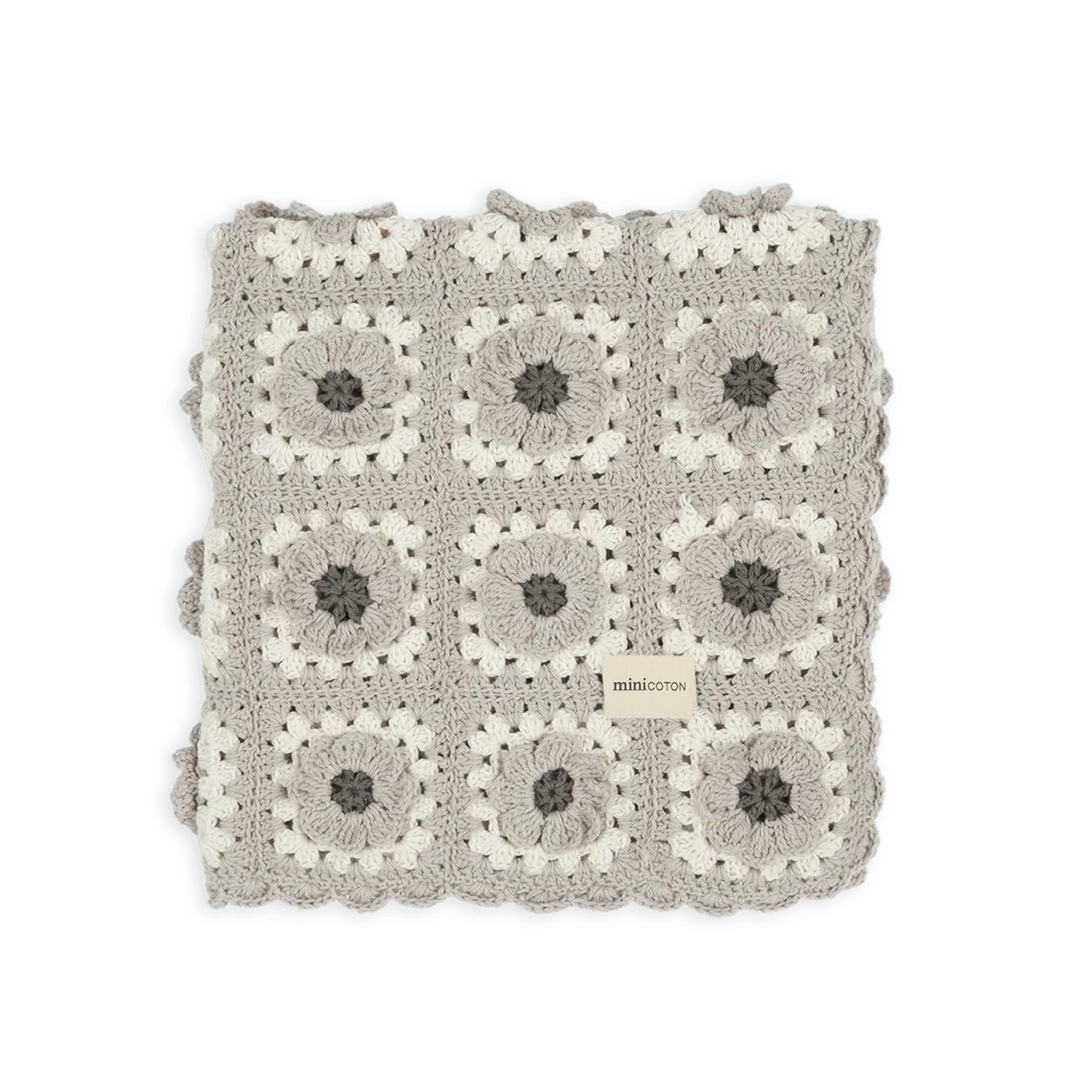 Manta Crochet Flower Nube