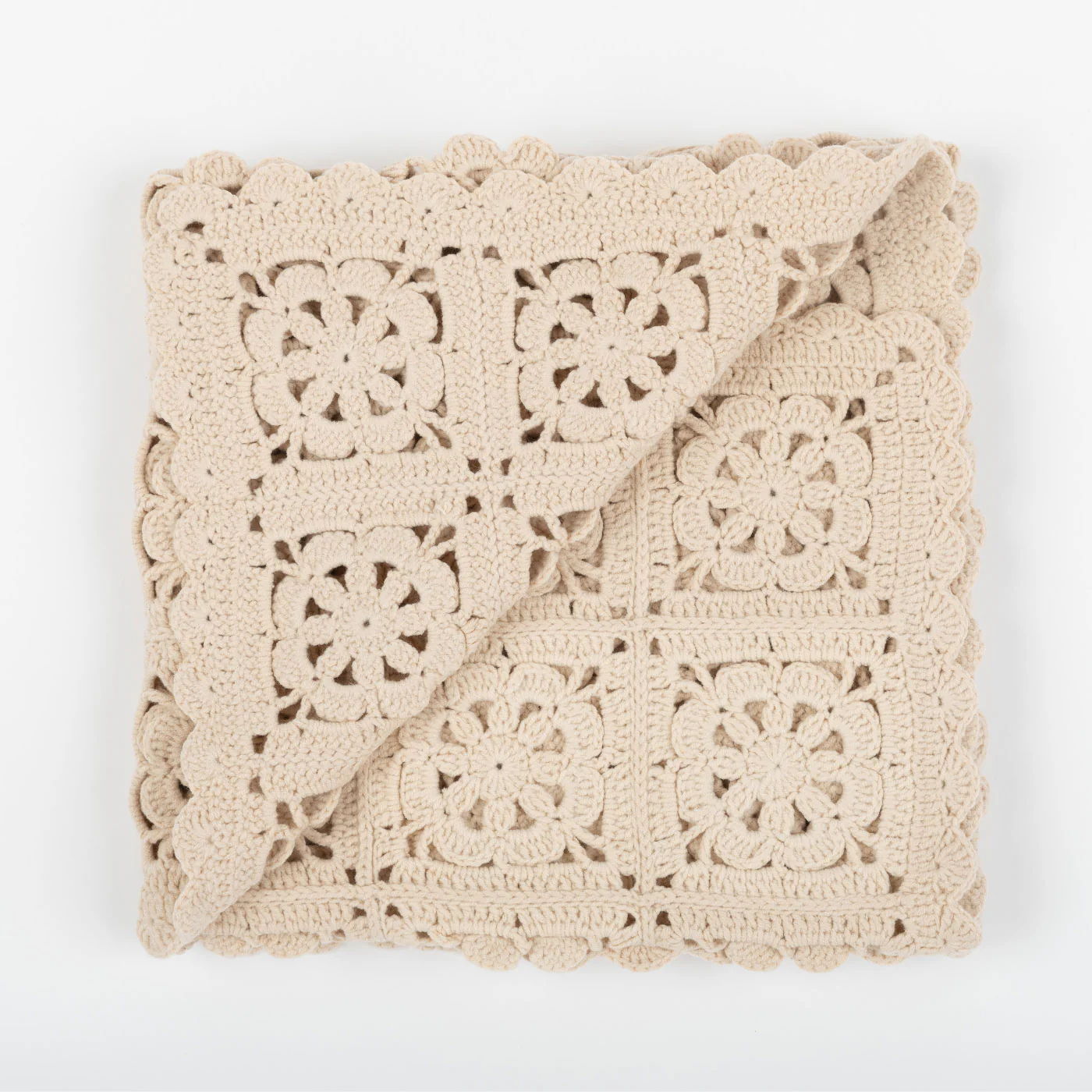 Manta Crochet Rosa - Image 2