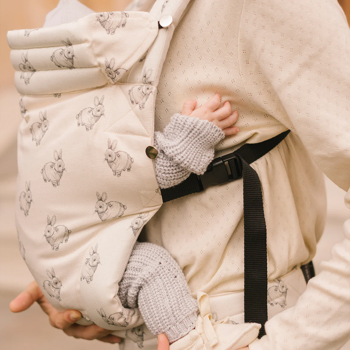 Mochila Portabebé Somomu® Rabbit Ecru - Image 3