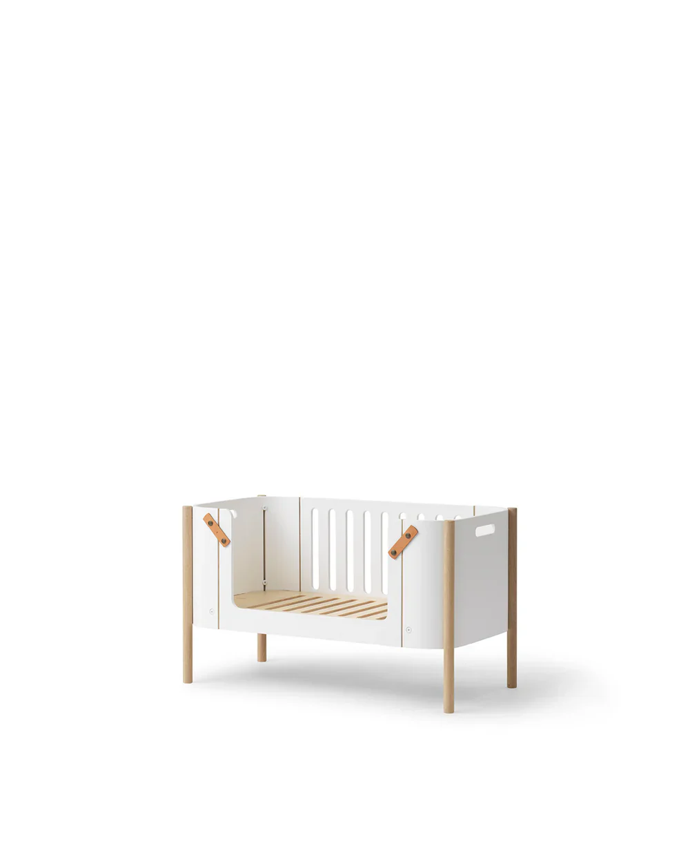 Oliver Furniture Wood Co-sleeper incl. bench conversion, white/oak - Image 6