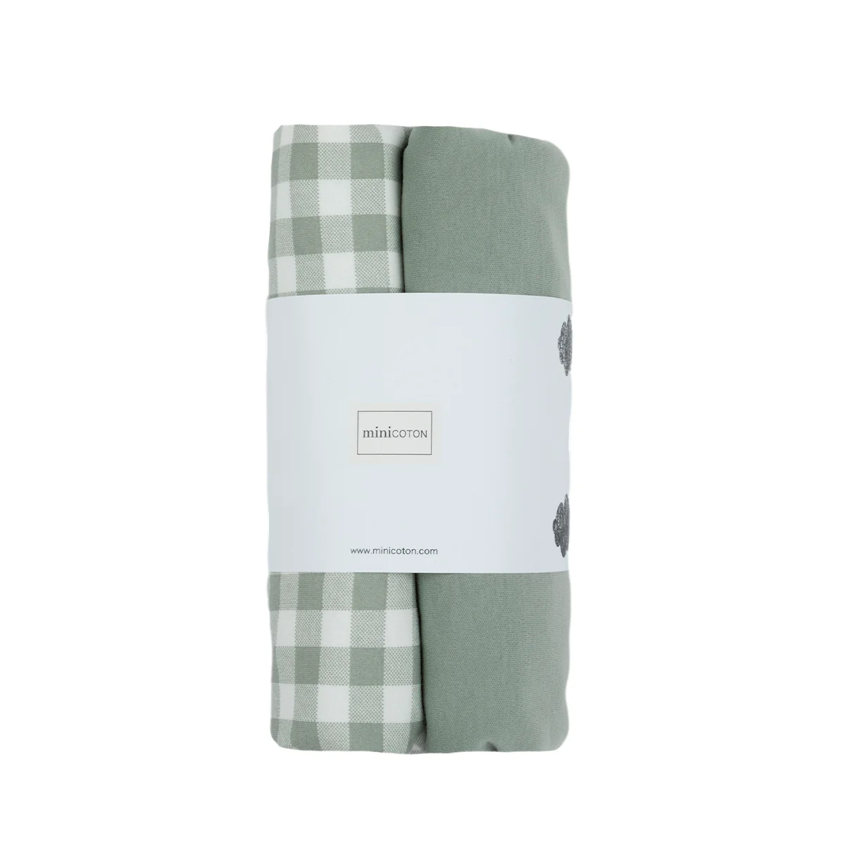 Pack Funda Cambiador Vichy Musgo