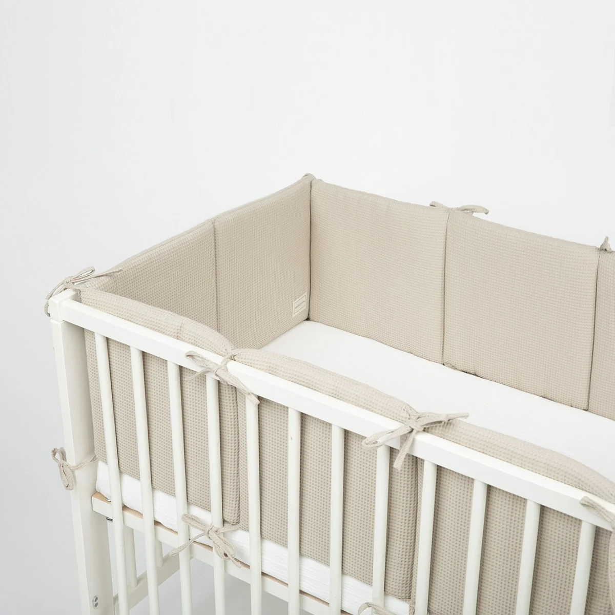 Protector Cuna Bambula Beige 120x60cm - Image 3