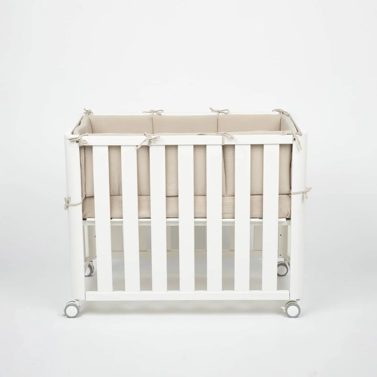 Protector Minicuna Bambula Beige 90x50cm - Image 2