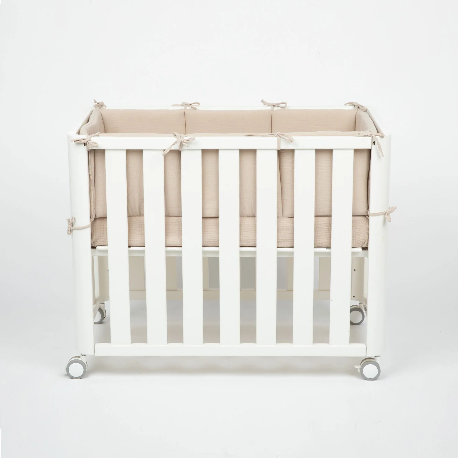 Protector Minicuna Bambula Beige 90x50cm - Image 5
