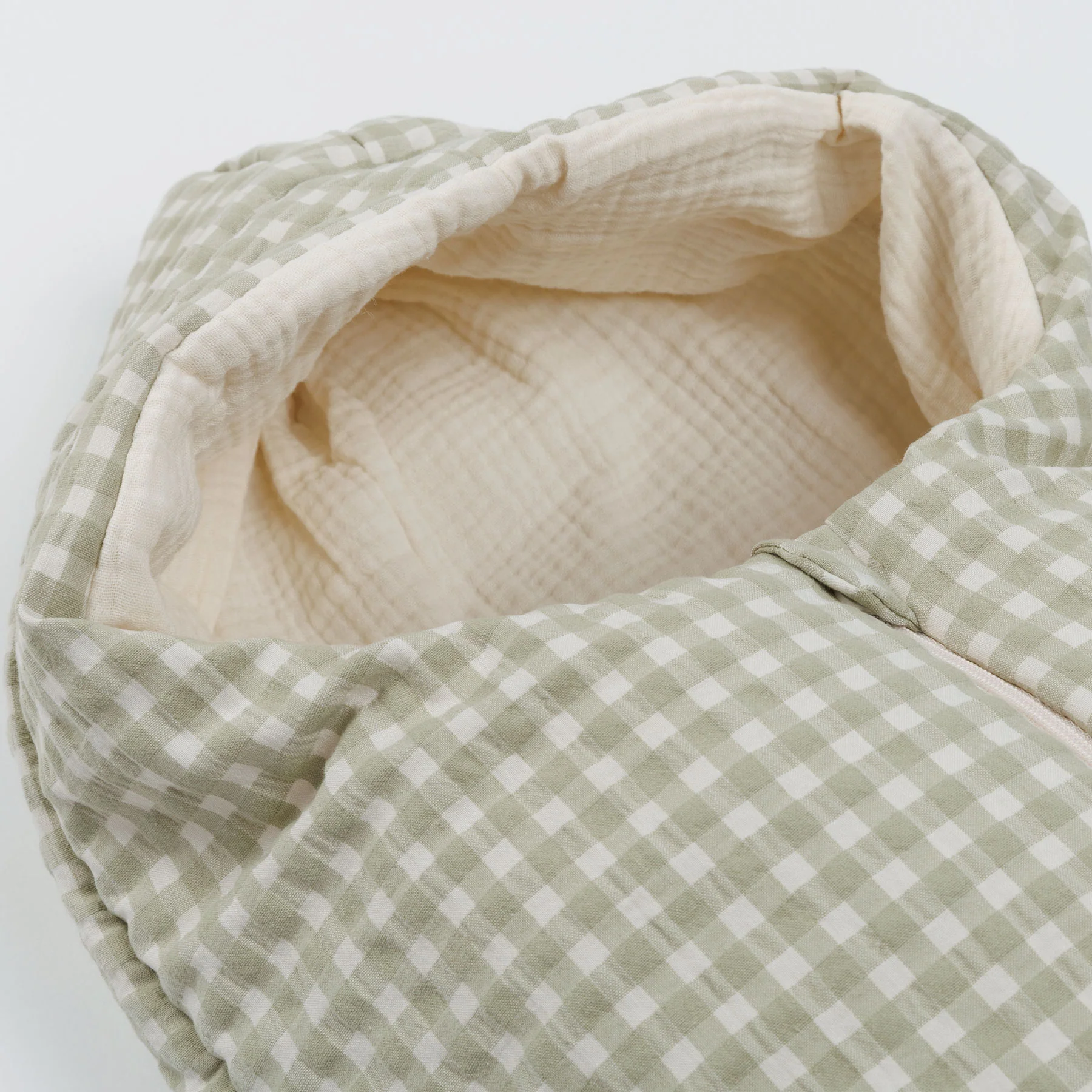 Saco Oval Vichy Musgo - entretiempo - Image 2