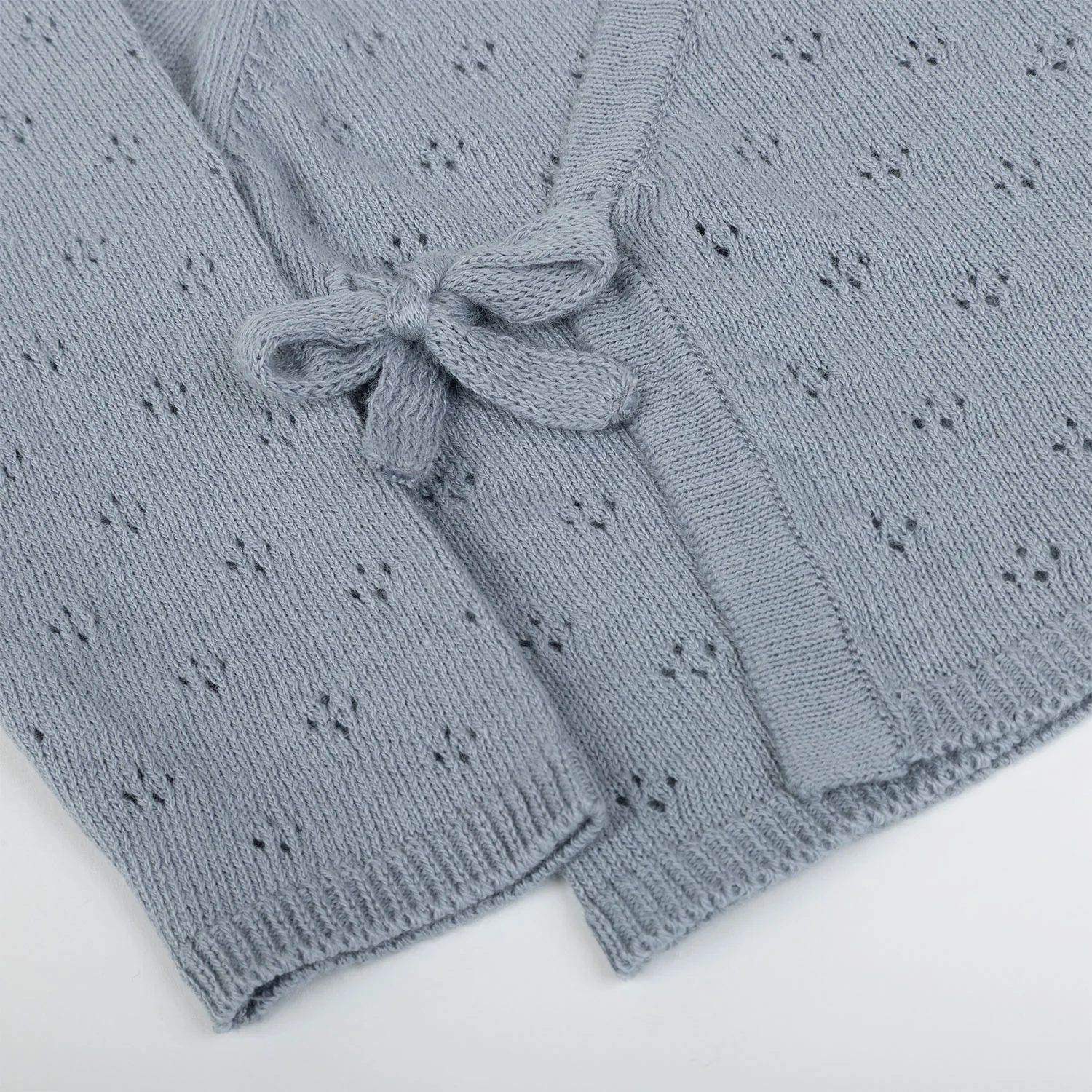 Top Knit Holey Blue - Image 2