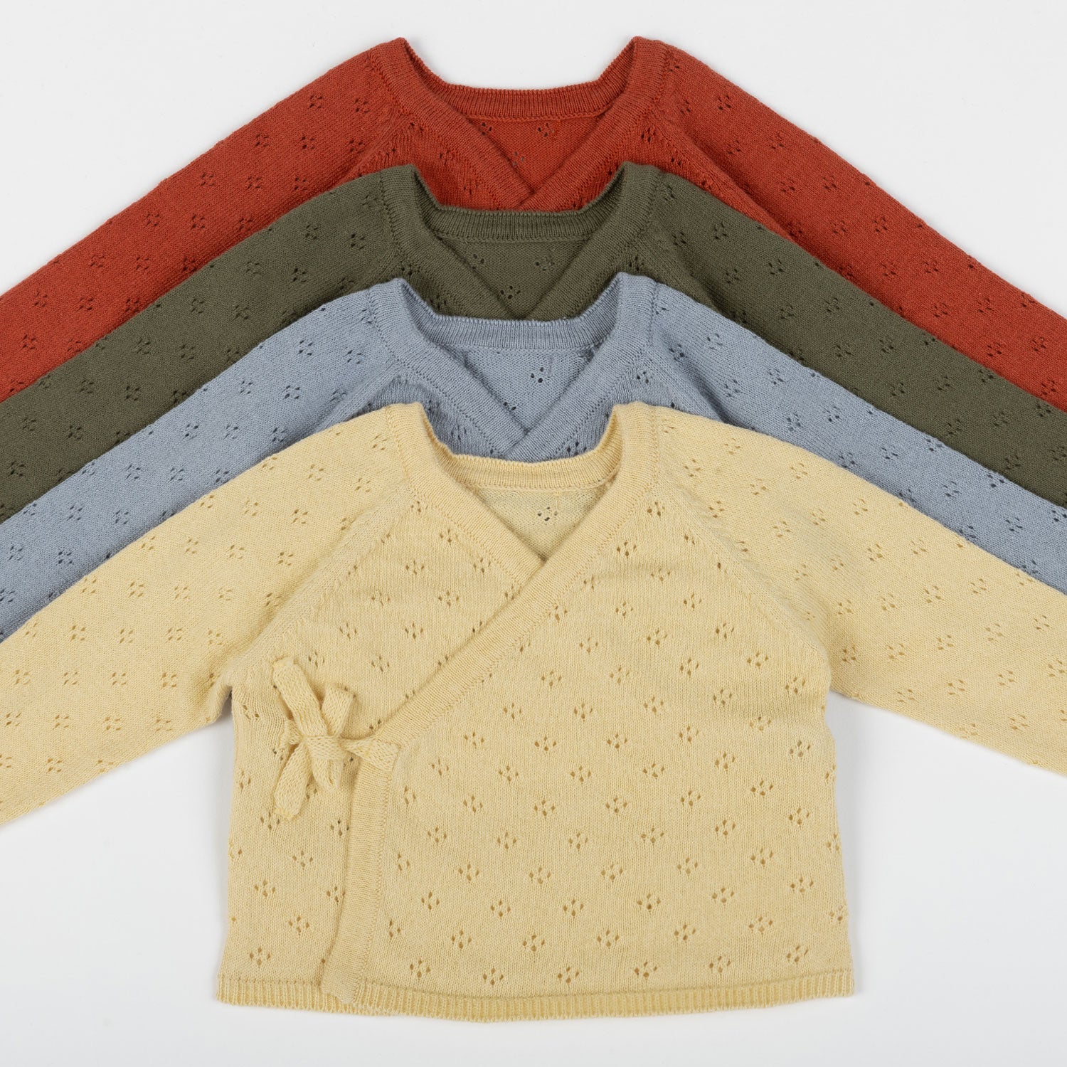 Top Knit Holey Red - Image 4