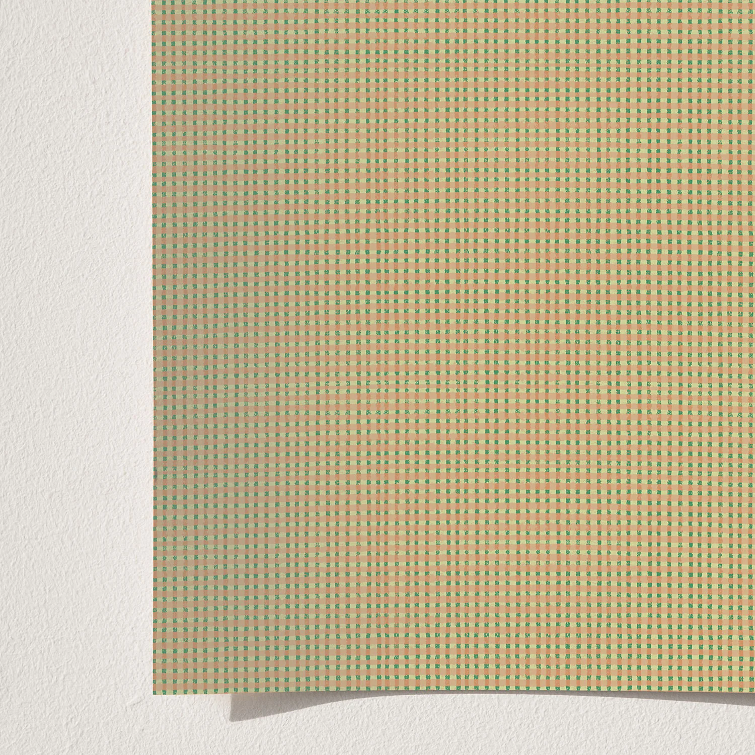 Wallpaper A Carreaux Beige - Image 3